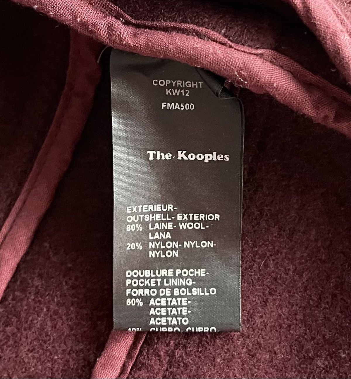 The Kooples The Kooples Women's Wool Coat Jacket Size 38 Size M / US 6-8 / IT 42-44 - 5 Thumbnail