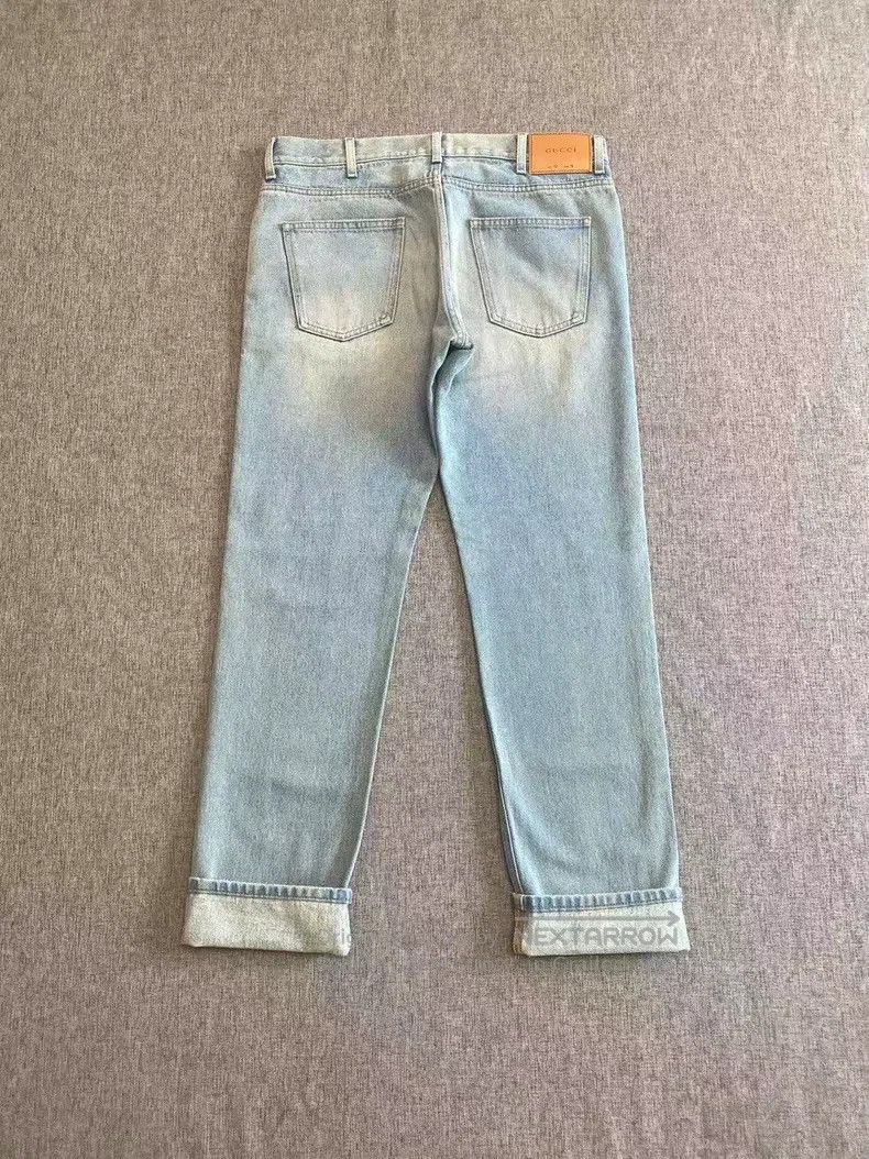 Gucci Gucci Striped webbing tapered jeans Size 42" / US 20 - 2 Thumbnail