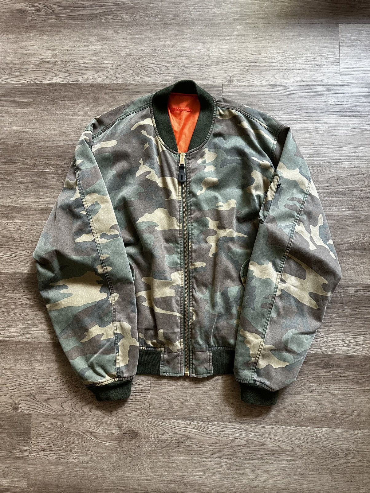Fostex Garments Raf Simons Vintage Wash Camo Bomber