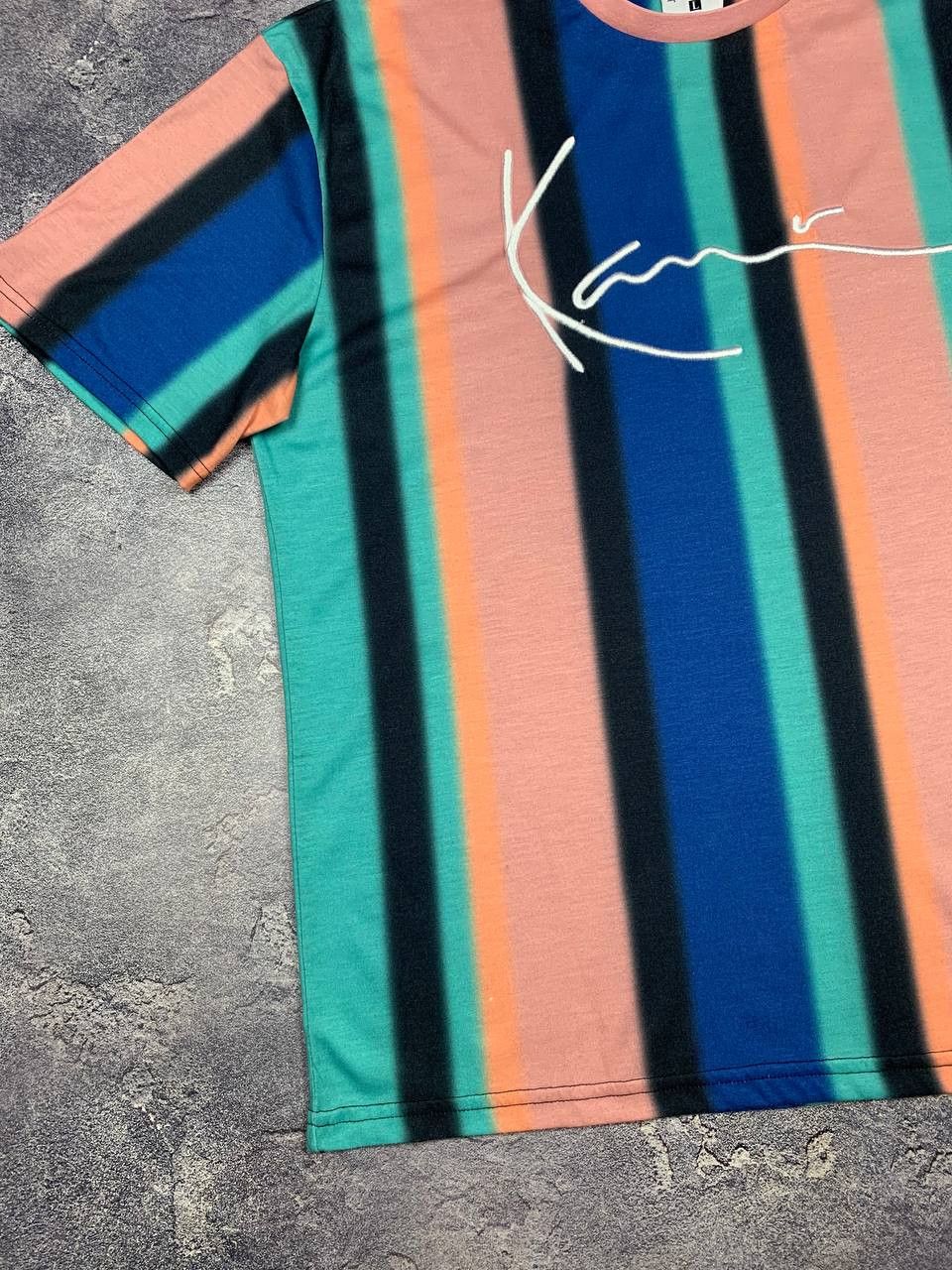 Karl Kani Karl Kani Men's Multicolor Striped Script Logo Streetwear Size US L / EU 52-54 / 3 - 4 Thumbnail