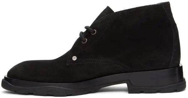 Alexander McQueen o1y1024 Ankle Boots in Black Size US 12 / EU 45 - 3 Thumbnail