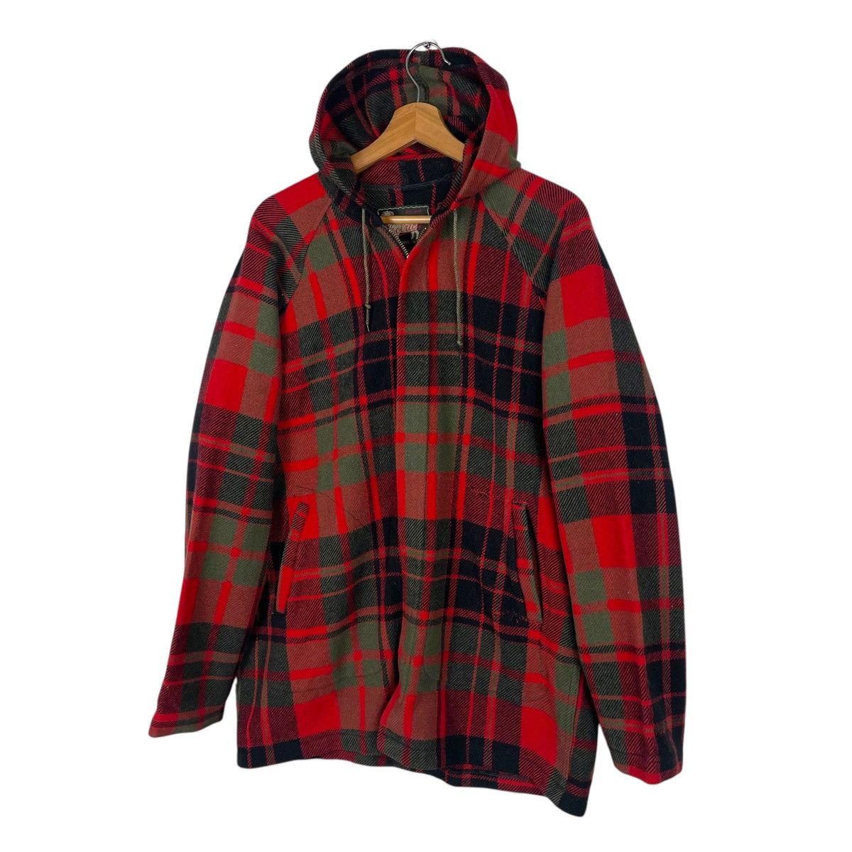 Vintage × Woolrich Woolen Mills 💥60s WOOLRICH USA MADE PLAID CHECKED HOODIE JACKET Size US L / EU 52-54 / 3 - 2 Thumbnail