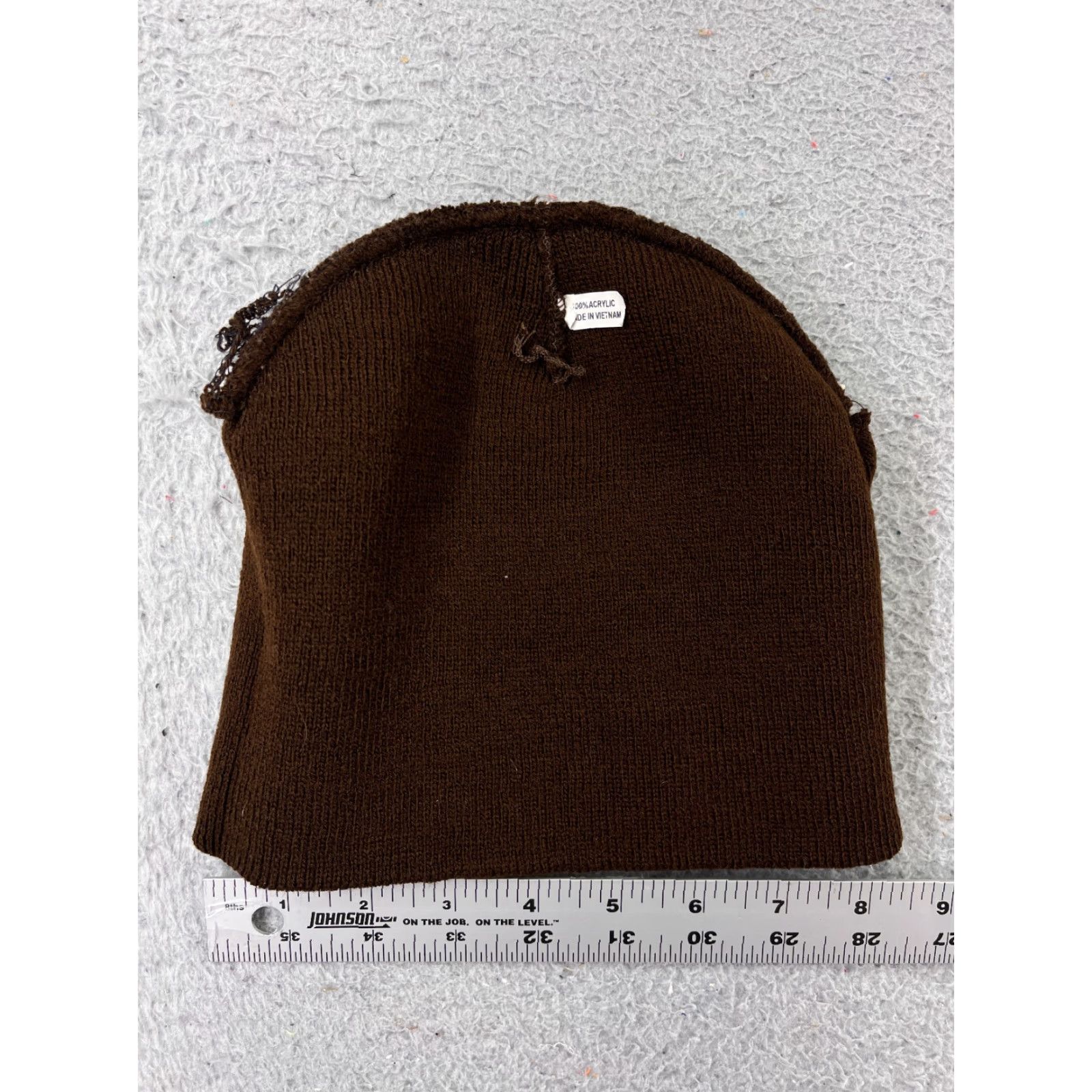 Vintage VINTAGE Las Vegas Beanie Toque Adult One Size Brown Embroidered Knit 100% Acrylic Ski Size ONE SIZE - 5 Thumbnail
