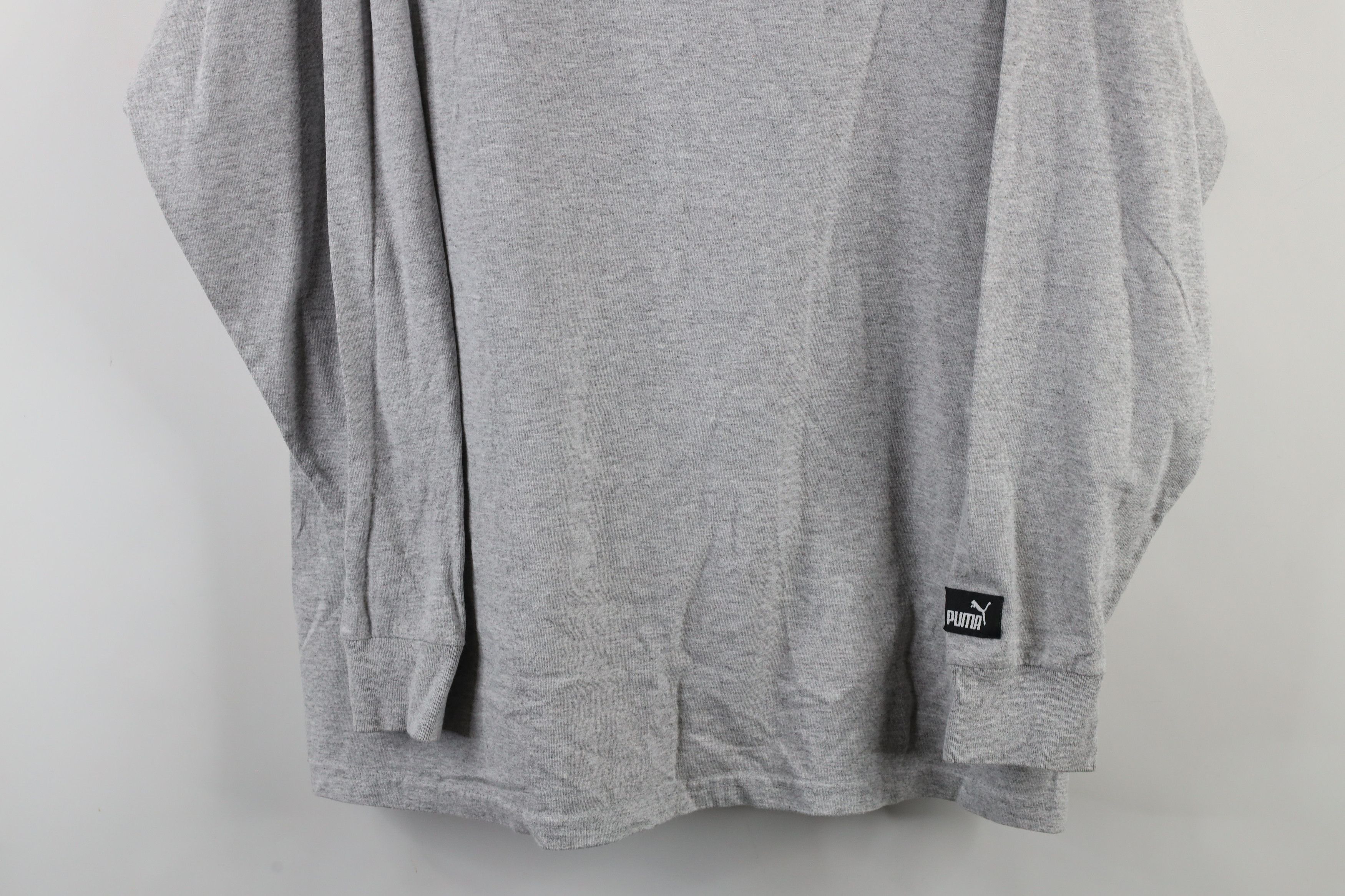 Puma × Vintage Vtg 90s Puma Cleveland Dawg Pound Mock Neck T-Shirt Gray Size US L / EU 52-54 / 3 - 3 Thumbnail