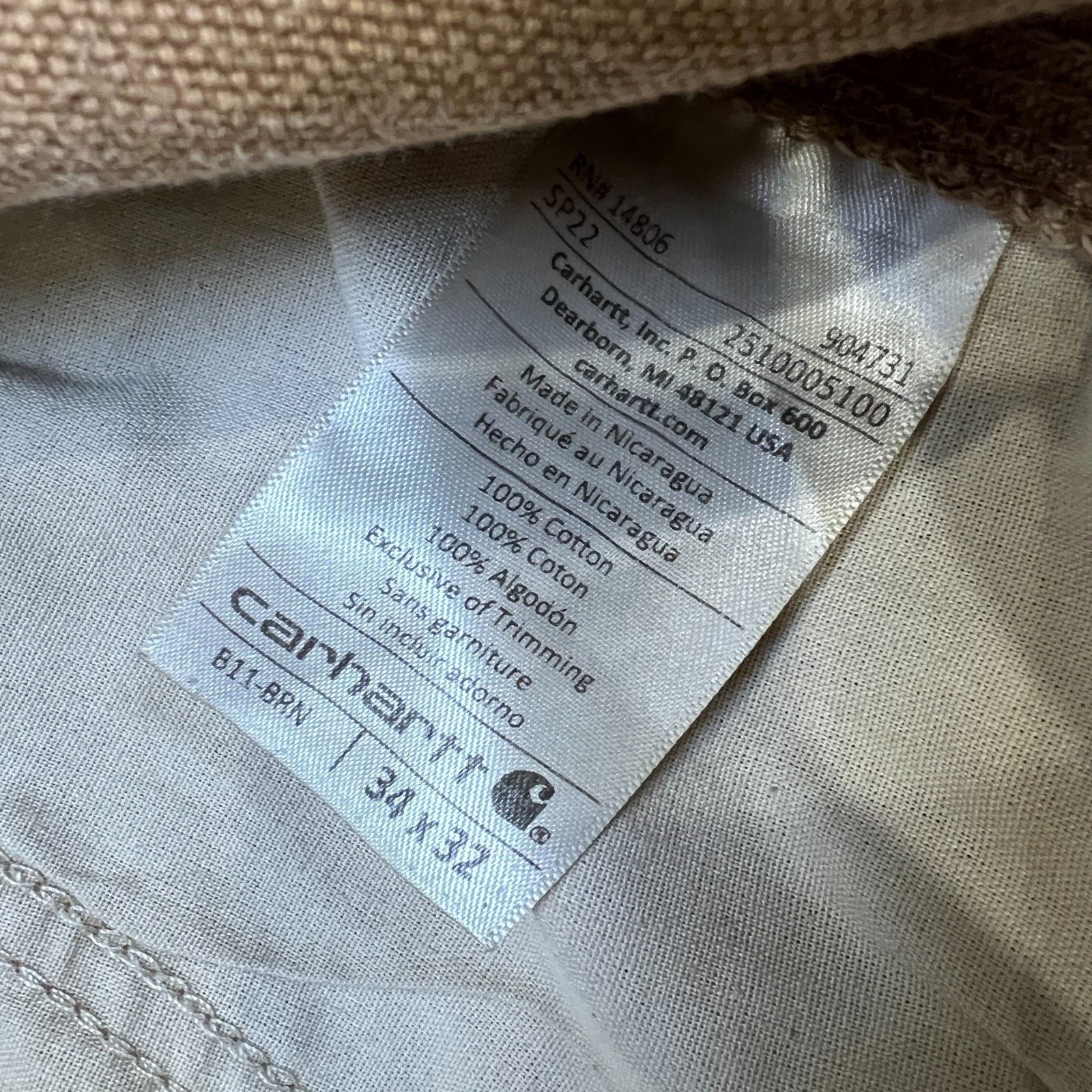 Carhartt Carhartt Pants 34x32 Carpenter Thrashed Workwear Hammer Loop Size US 34 / EU 50 - 14 Thumbnail