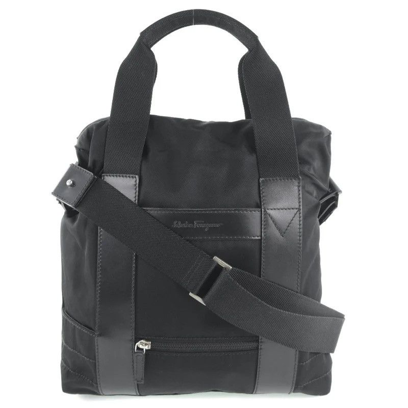 Salvatore Ferragamo Salvatore Ferragamo Unisex Black 2-Way Messenger Bag Size ONE SIZE - 1 Thumbnail