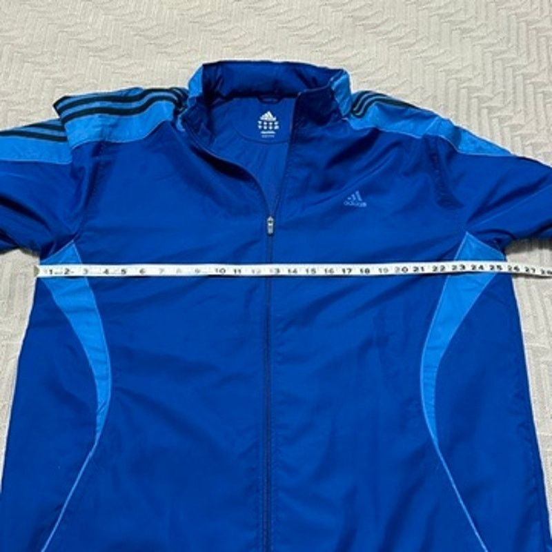 Adidas adidas blue windbreaker jacket size XL Size US XL / EU 56 / 4 - 7 Thumbnail