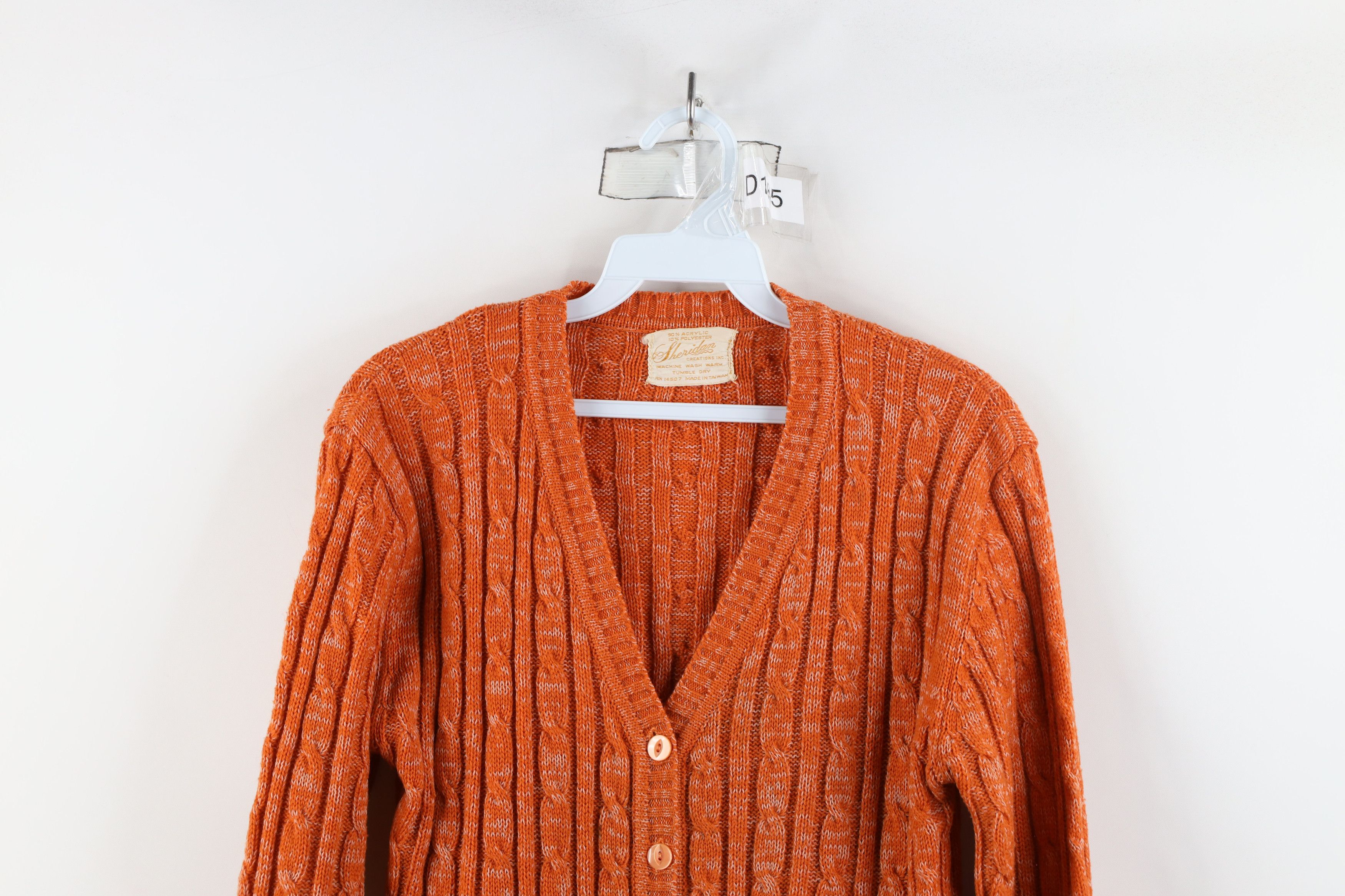Vintage Vintage 70s Mid Century Modern MCM Knit Cardigan Sweater Size M / US 6-8 / IT 42-44 - 2 Thumbnail