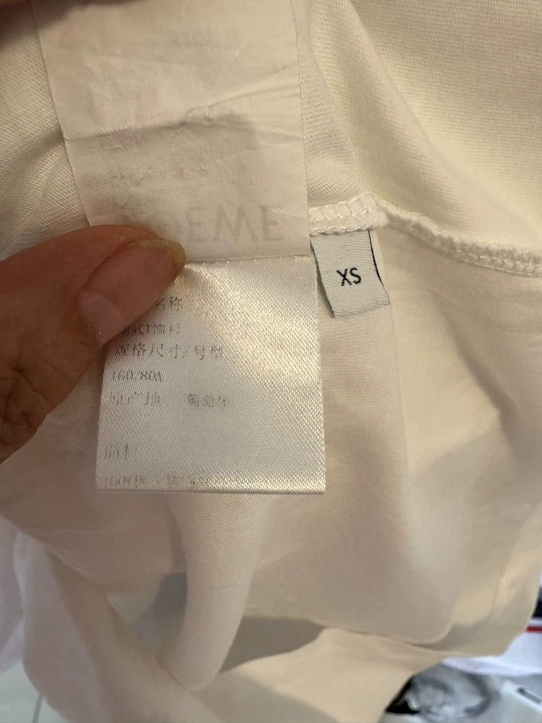 Loewe LOEWE White classic T-shirt Size XS / US 0-2 / IT 36-38 - 4 Thumbnail