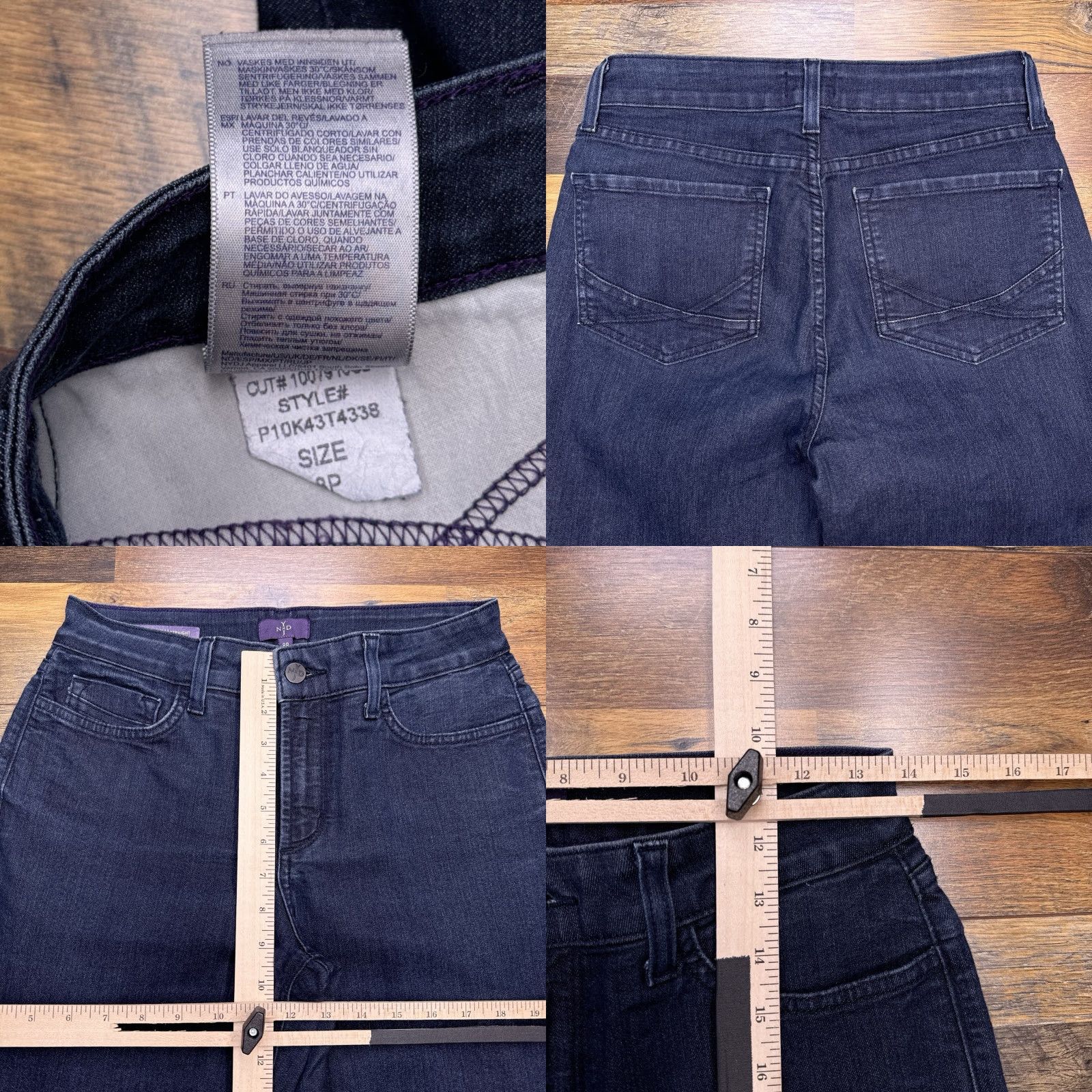 NYDJ NYDJ Marilyn Straight Jeans 8P Petite Mid Rise Stretch Denim 5-Pocket Blue Modern Womens Boys? Size 30" / US 8 / IT 44 - 8 Thumbnail