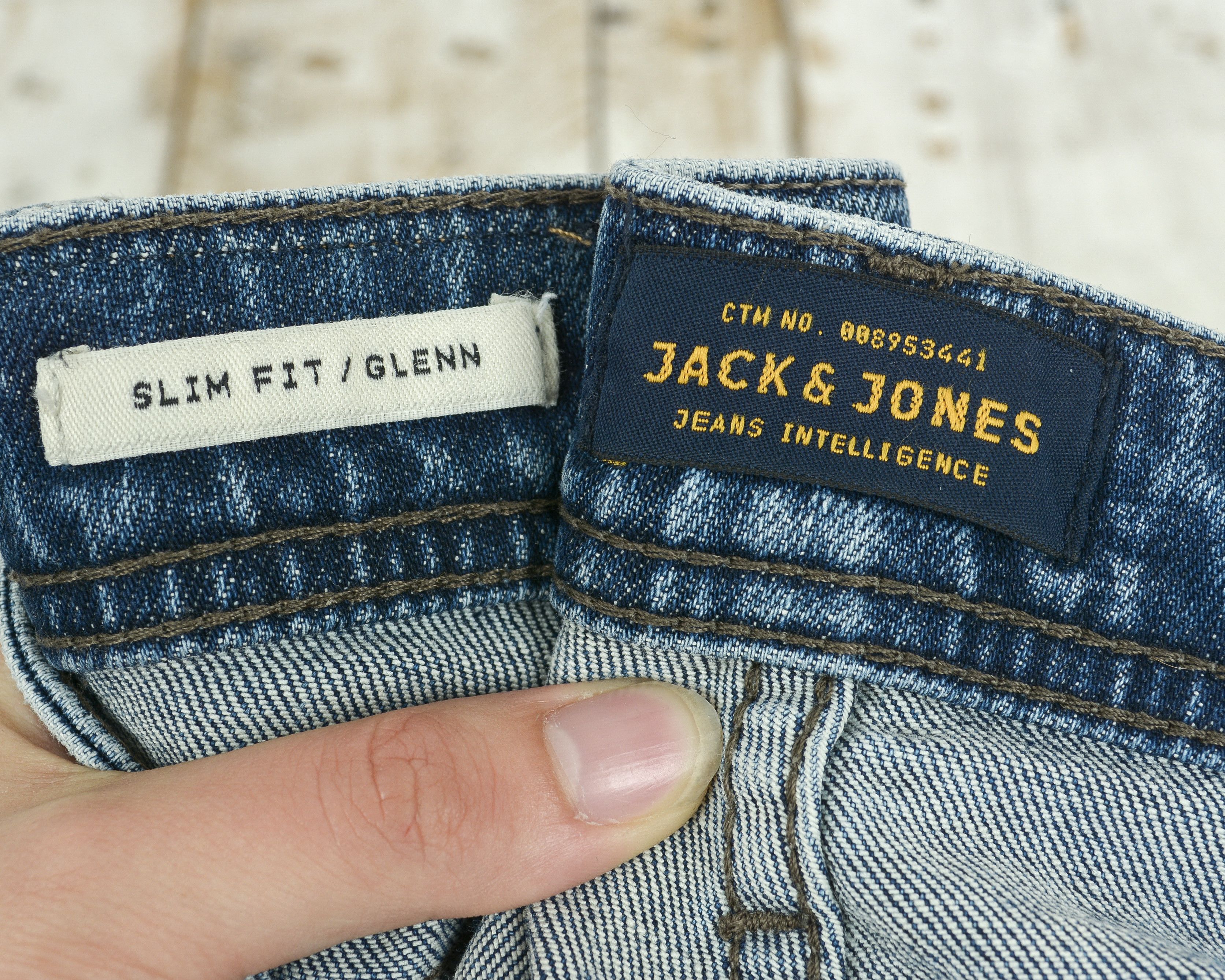 Jack & Jones Glenn Mens W29 L32 Slim Tapered Jeans Denim Pants Trousers Size US 29 - 8 Thumbnail