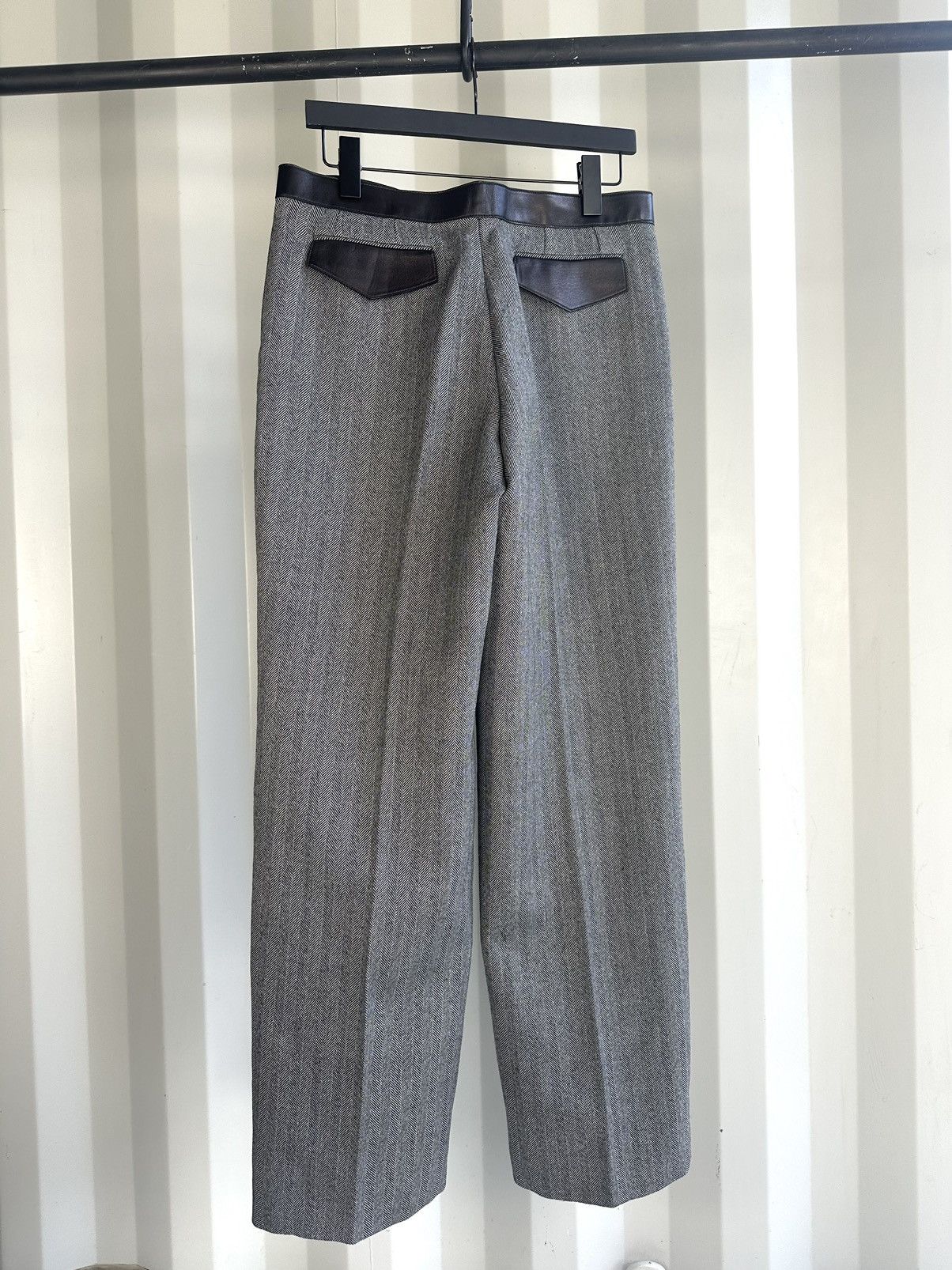 Gucci Herringbone Wide Leg Pants Size US 32 / EU 48 - 3 Thumbnail