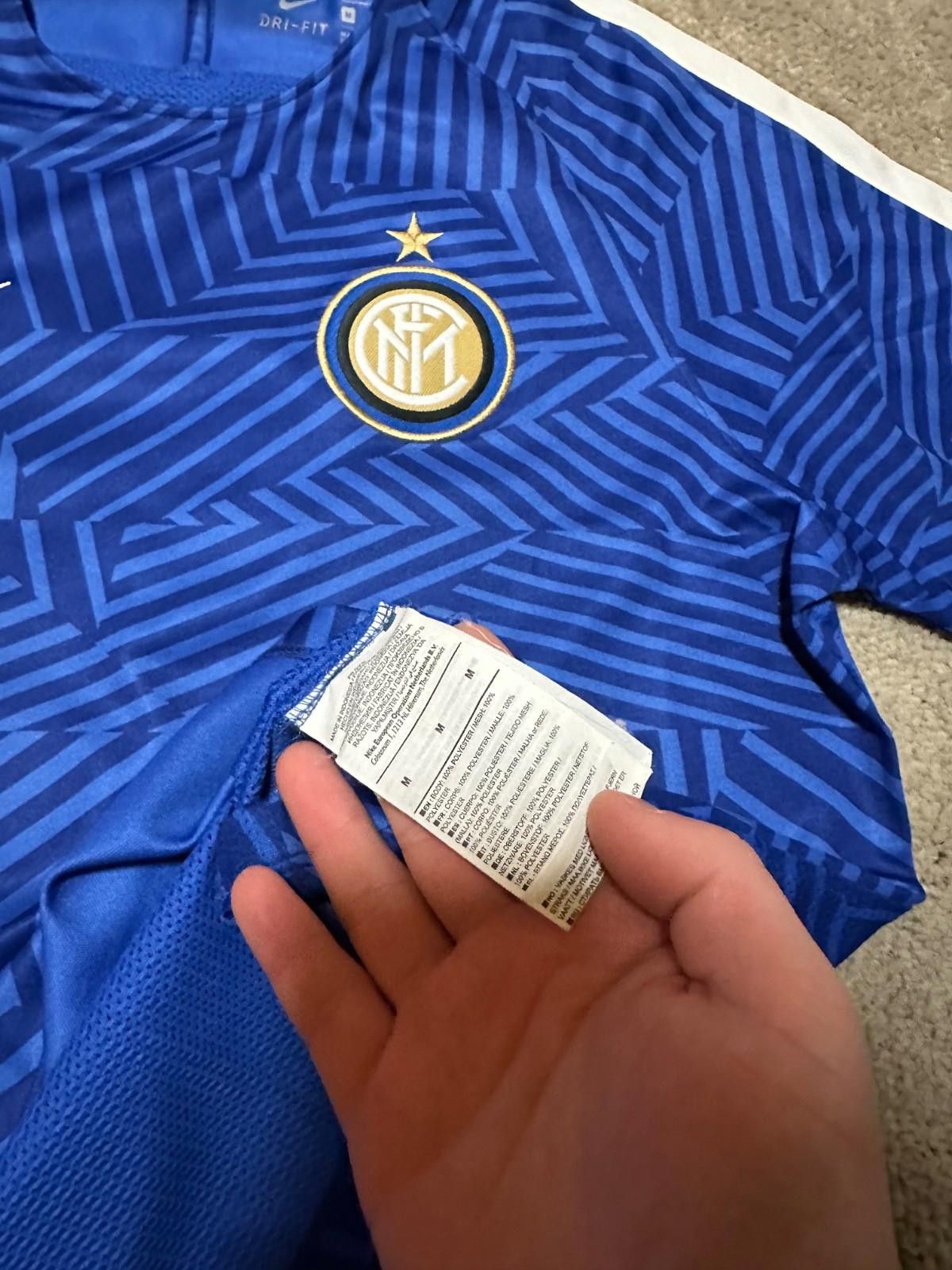Nike 2016-17 Inter Milan Nike Football Soccer Training Shirt Sz M Size US M / EU 48-50 / 2 - 5 Thumbnail