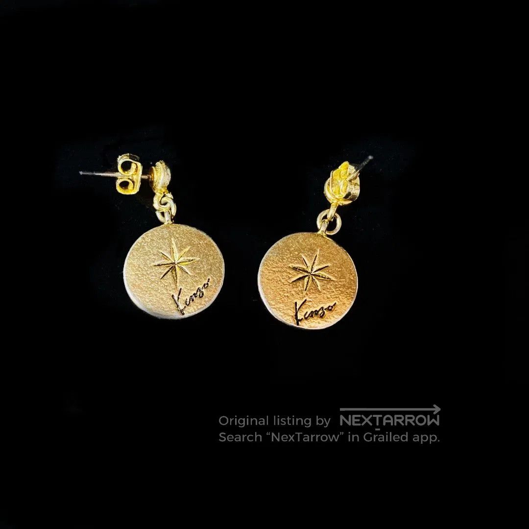 Kenzo KENZO Signature Star Moon Vintage Earrings. Size ONE SIZE - 2 Thumbnail