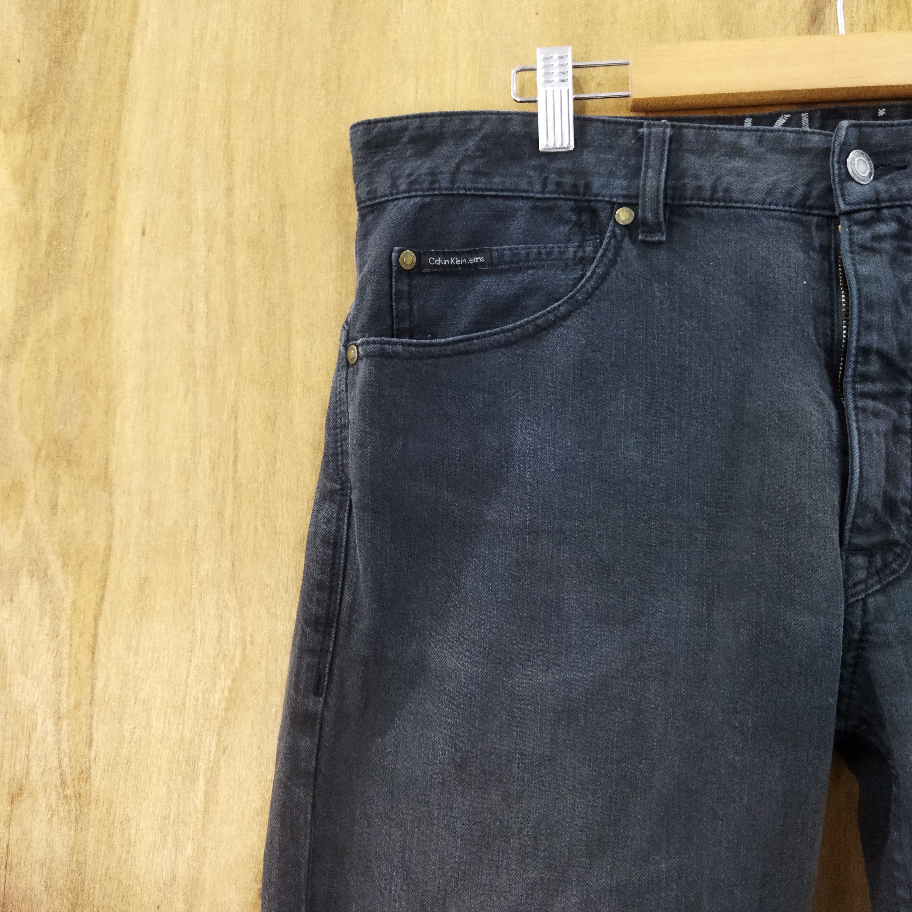 Calvin Klein × Japanese Brand CALVIN KLEIN FADED BLACK JEANS Size US 34 / EU 50 - 4 Thumbnail