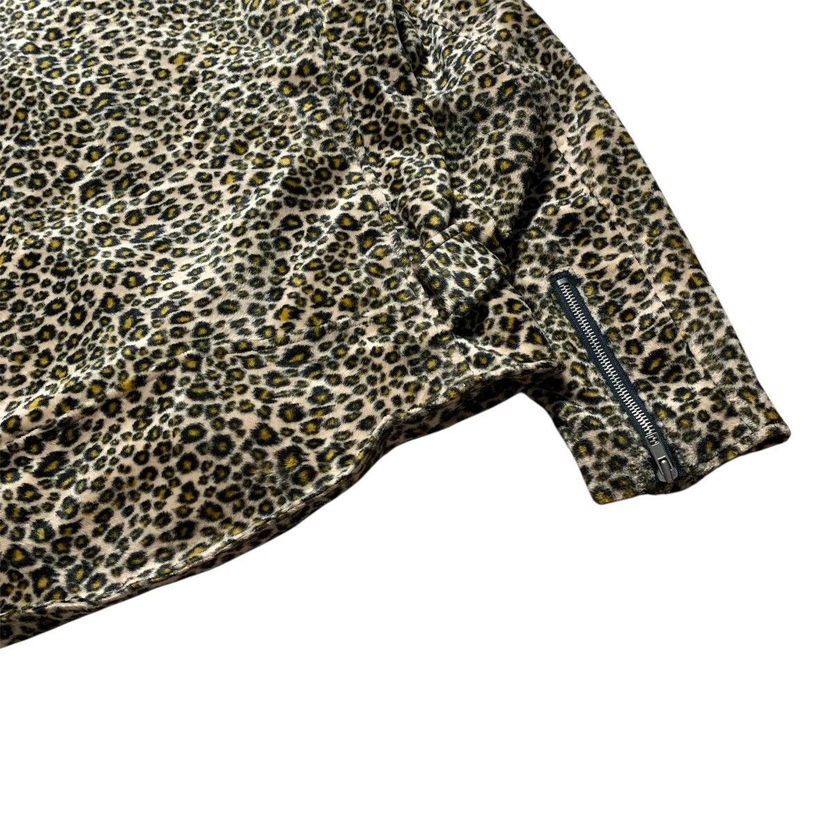 Vintage Devil N Bass Asymmetrical Leopard Bikers Jacket Lgb Style Size US L / EU 52-54 / 3 - 9 Thumbnail
