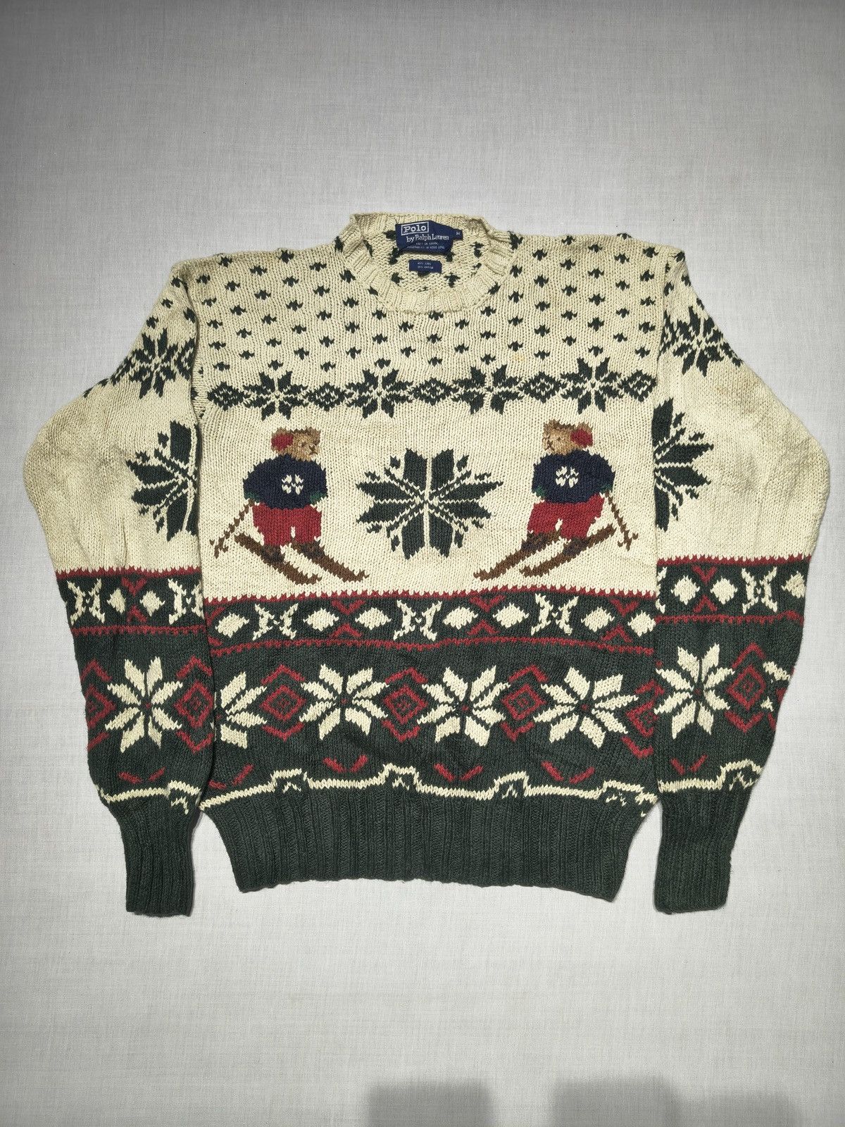 Polo Ralph Lauren POLO RALPH LAUREN NORDIC SKIING BEAR SWEATER 🐻⛷️(004) Size US S / EU 44-46 / 1 - 1 Thumbnail