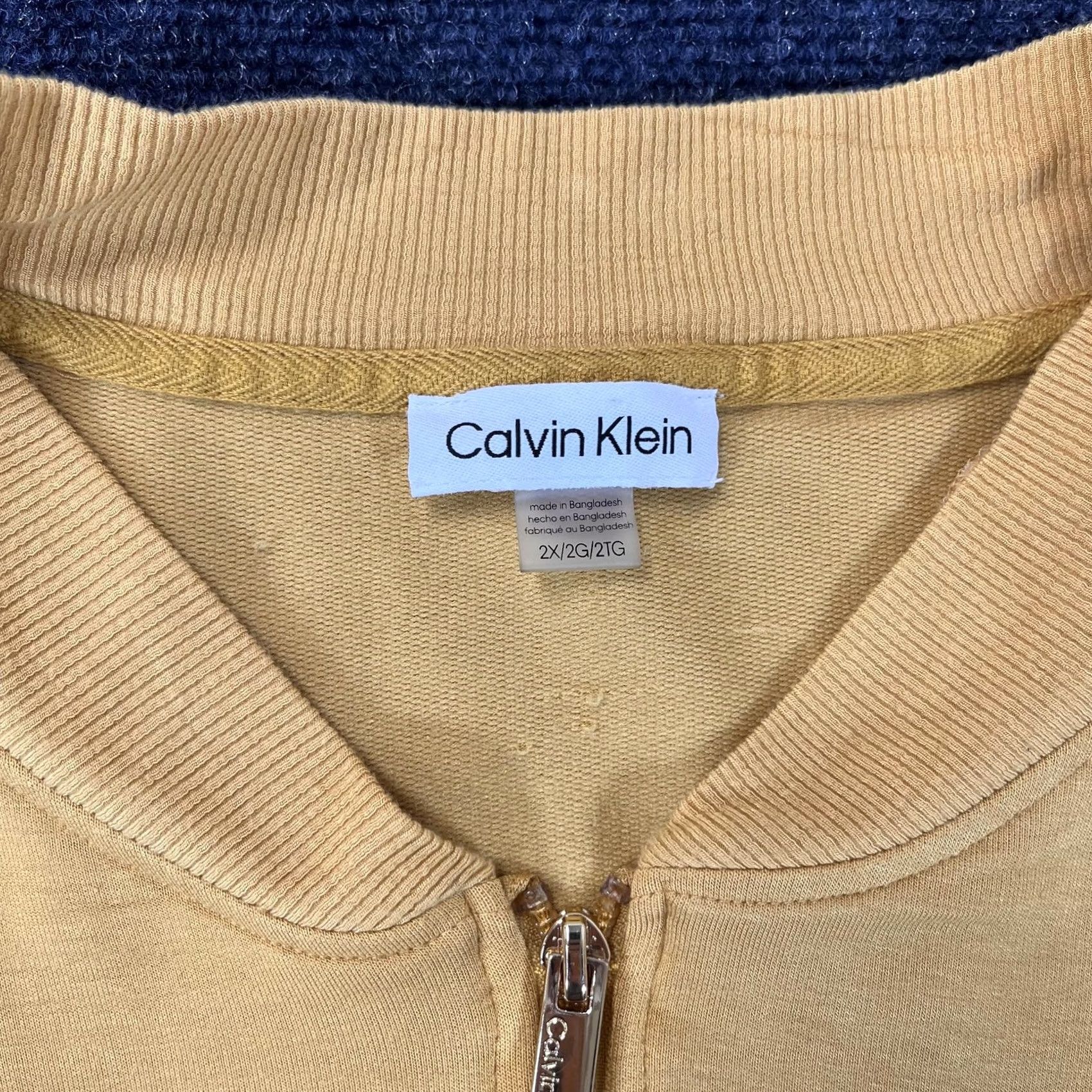 Calvin Klein Calvin Klein Womens 2XL Dress Pullover Belted Half Zip Pockets Casual CK Size XXL / US 16-18 / IT 52-54 - 2 Thumbnail