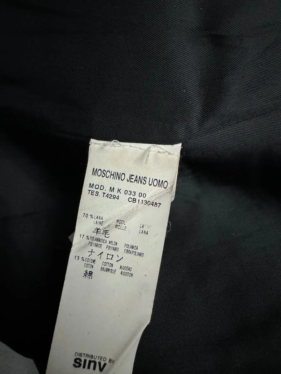 Moschino 2000s Moschino Imperial Black Utilitarian Wool Trench Coat Size US M / EU 48-50 / 2 - 6 Thumbnail