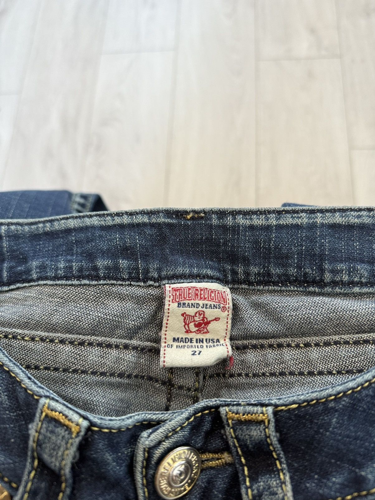 True Religion True Religion Rainbow Joey Washed Flared Bootcut Denim Jeans Size 27" / US 4 / IT 40 - 8 Thumbnail