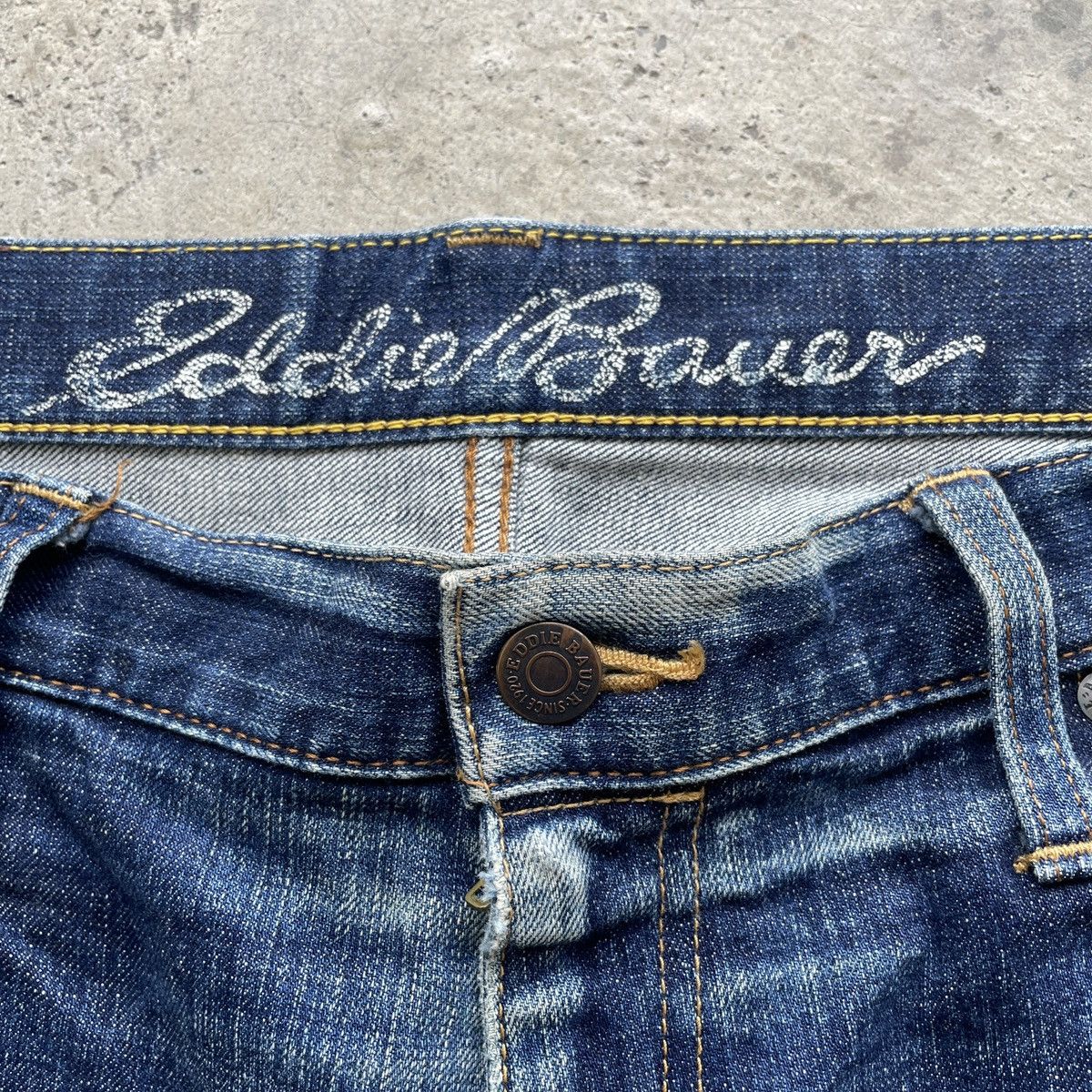 Eddie Bauer W34💥 Eddie Bauer Distressed Faded Jeans Pants Denim Size US 34 / EU 50 - 6 Thumbnail