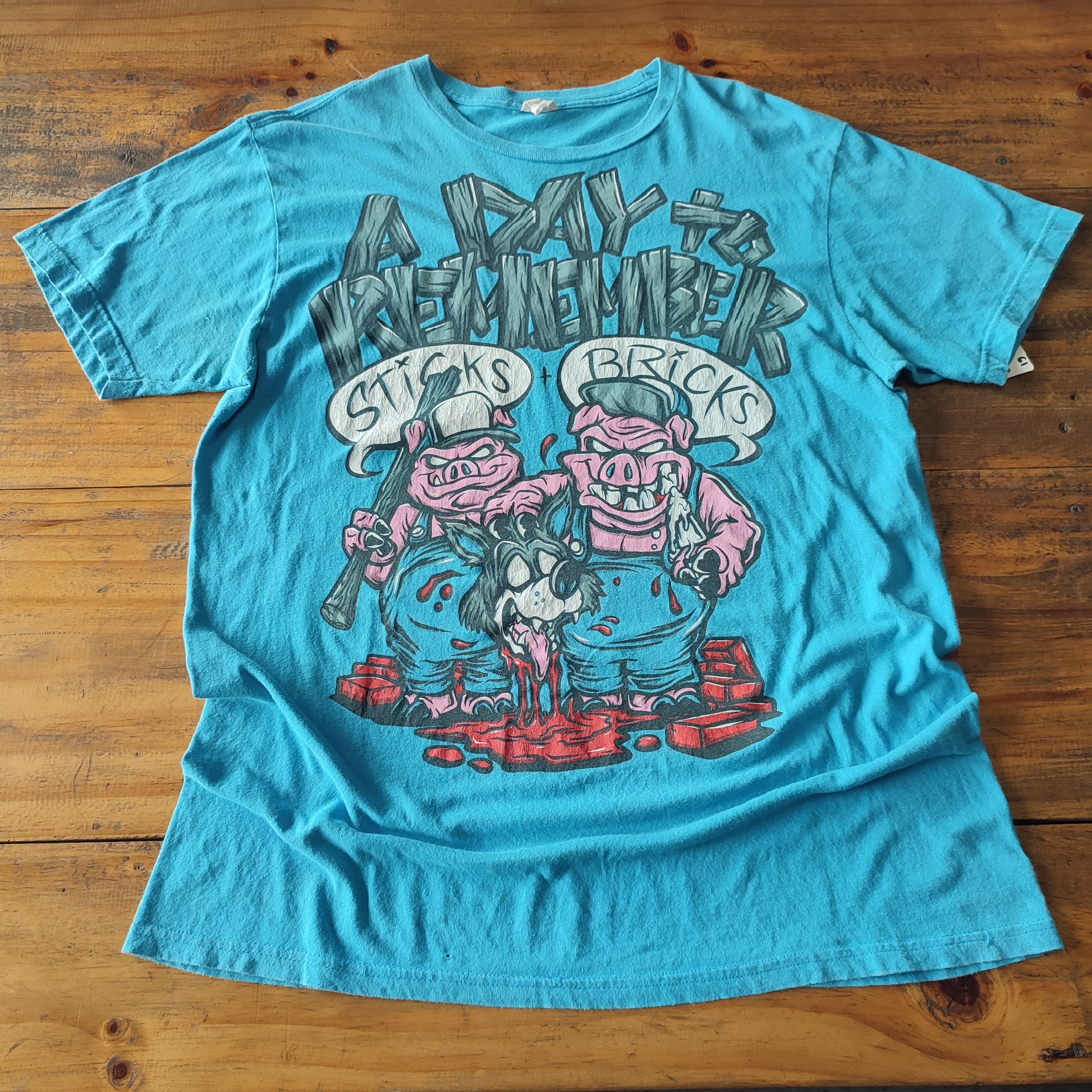 Band Tees × Vintage A DAY TO REMEMBER T SHIRT Size US L / EU 52-54 / 3 - 2 Thumbnail