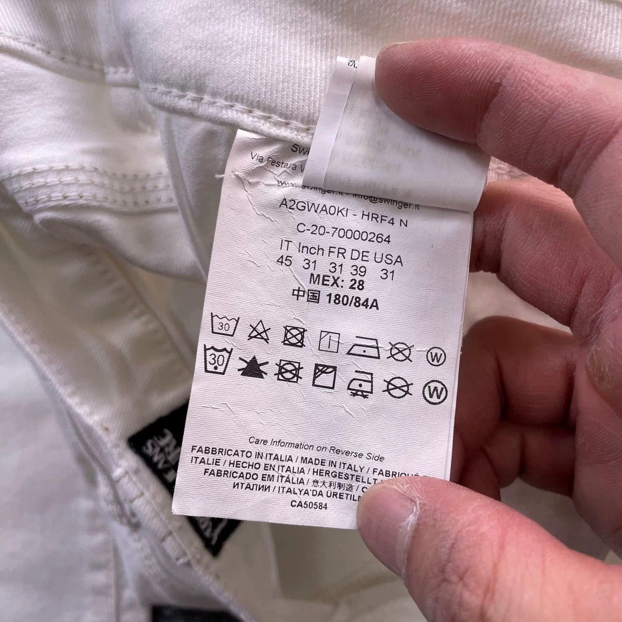 Versace VERSACE White Denim Pants Size US 29 - 3 Thumbnail