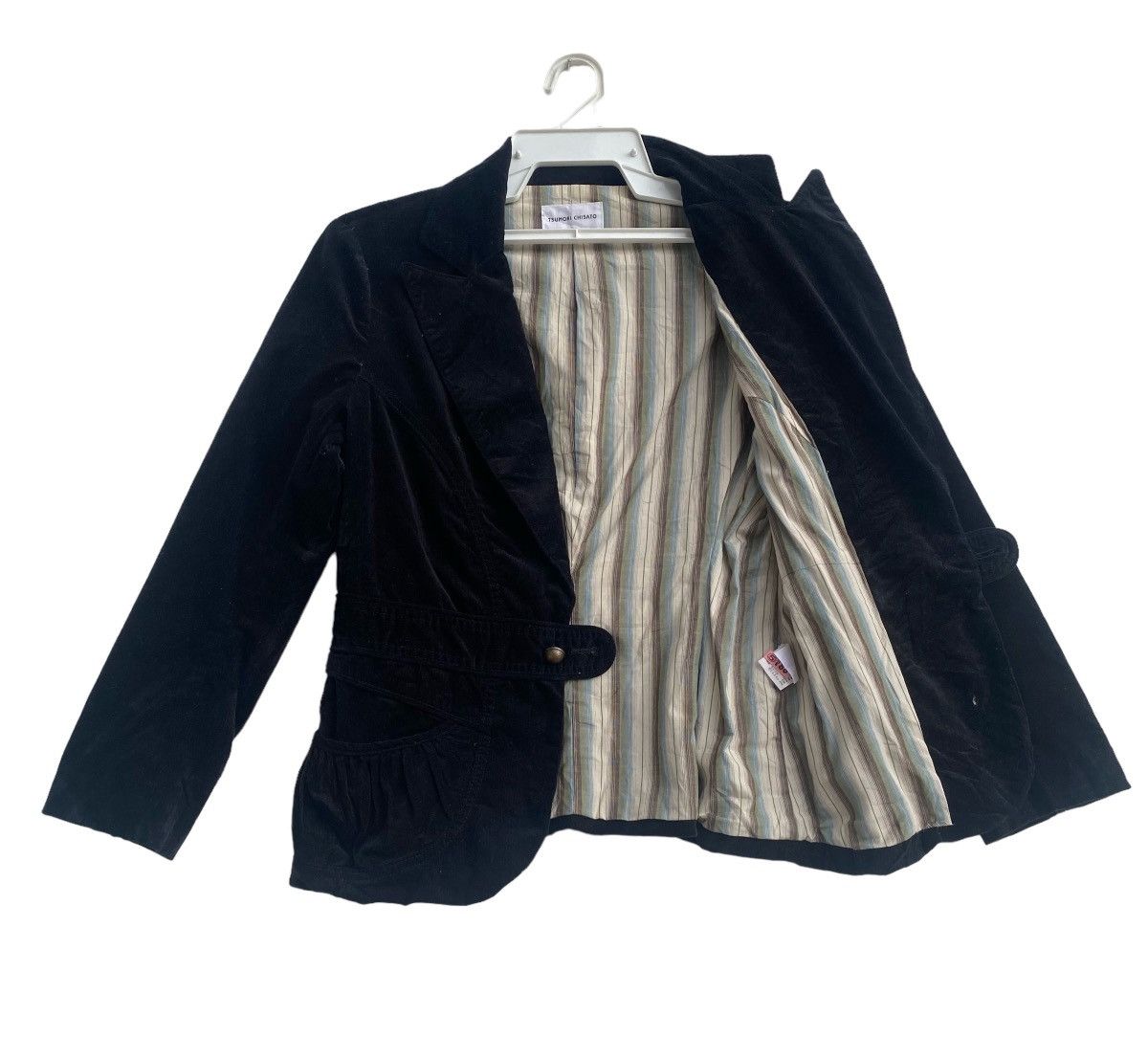 Tsumori Chisato Vtg 90s Tsumori Chisato velvet blazer jacket Size M / US 6-8 / IT 42-44 - 1 Thumbnail