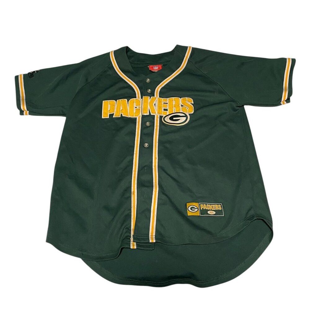 NFL Vintage 1998 Embroidered Green Bay Packers Button Up Shirt Size US L / EU 52-54 / 3 - 6 Thumbnail