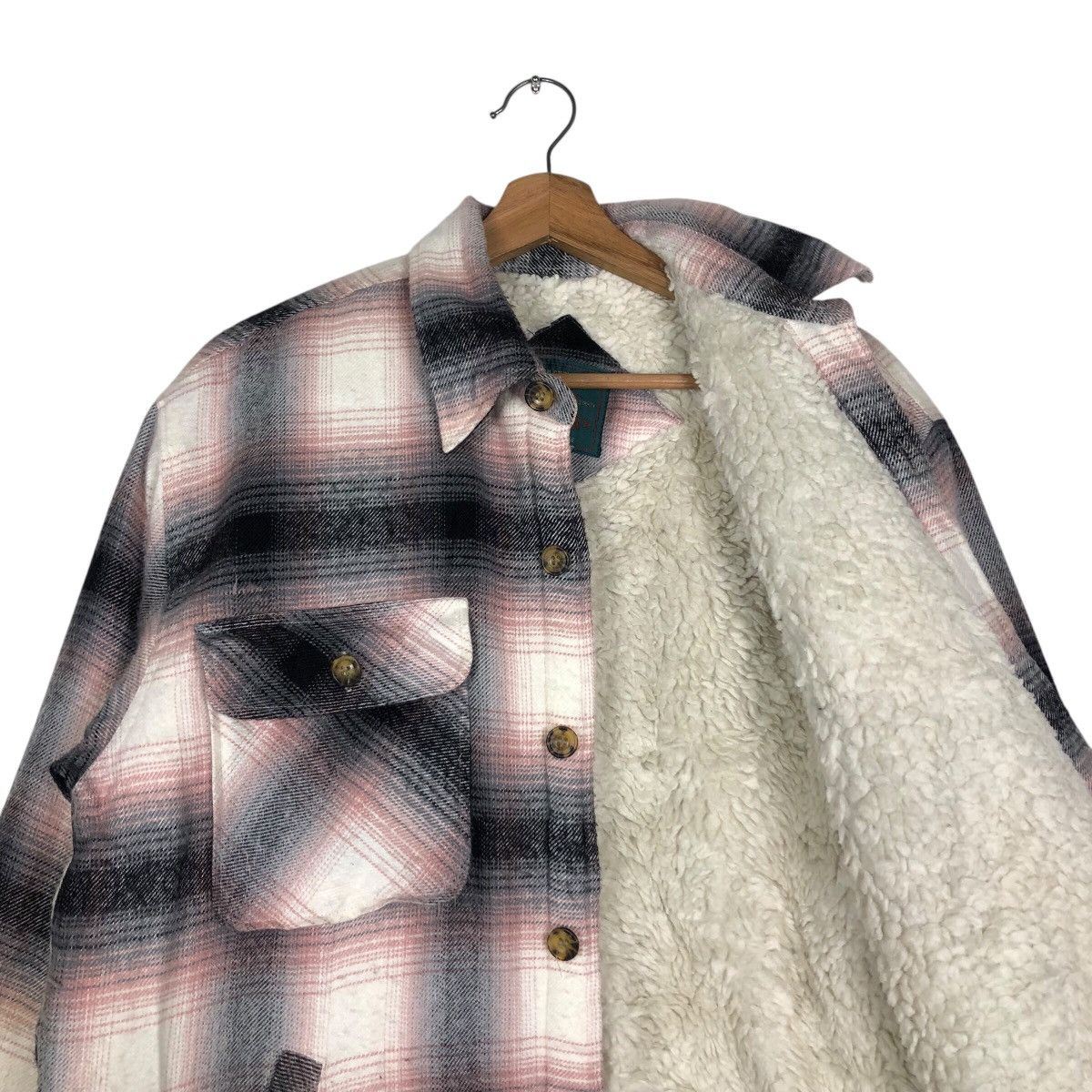 Japanese Brand 📌Vintage Chore Work Flannel Jacket Button Bayleaf Size US M / EU 48-50 / 2 - 13 Thumbnail