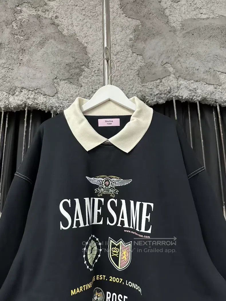 Martine Rose Martine Rose Silhouette badge printed polo cotton sweatshi Size US L / EU 52-54 / 3 - 3 Thumbnail