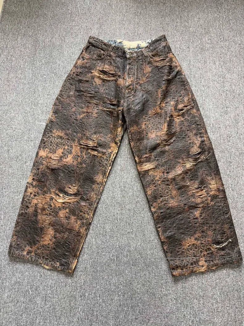 Acne Studios Acne Studios Vintage Printed Ripped Nomadic Style Straight Size US 30 / EU 46 - 1 Thumbnail