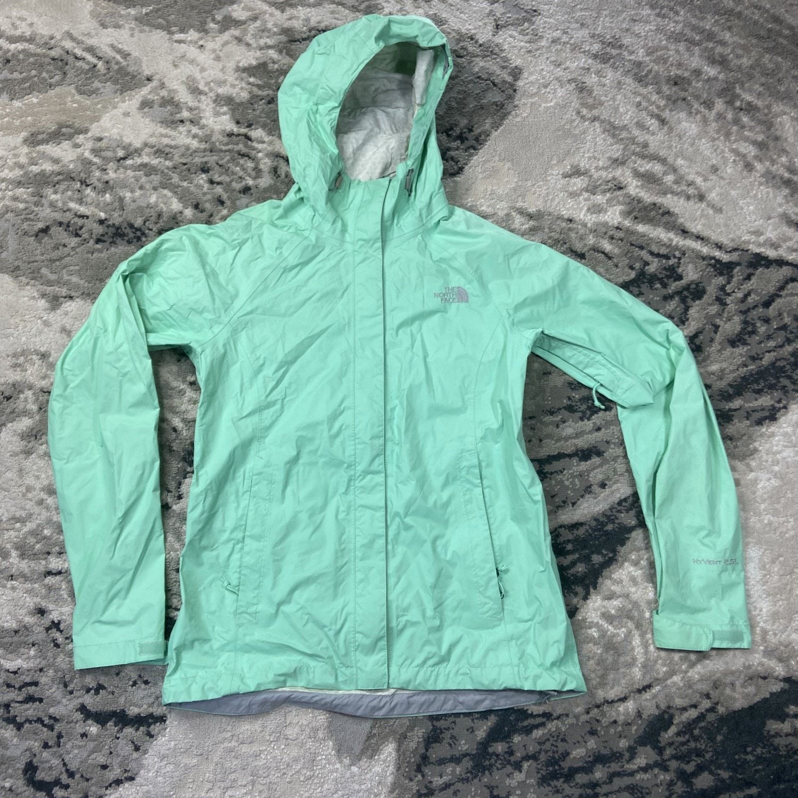 The North Face The North Face HyVent Rain Jacket Womens Small Mint Green Size S / US 4 / IT 40 - 1 Thumbnail
