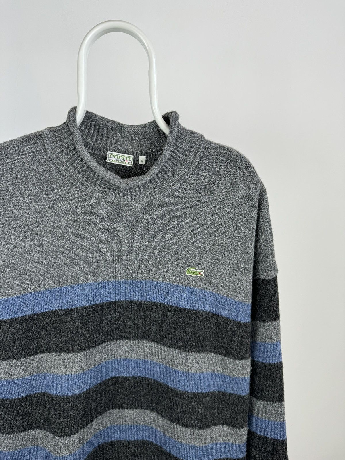 Lacoste Vintage Lacoste Sport Stripped Sweater Size US XL / EU 56 / 4 - 2 Thumbnail