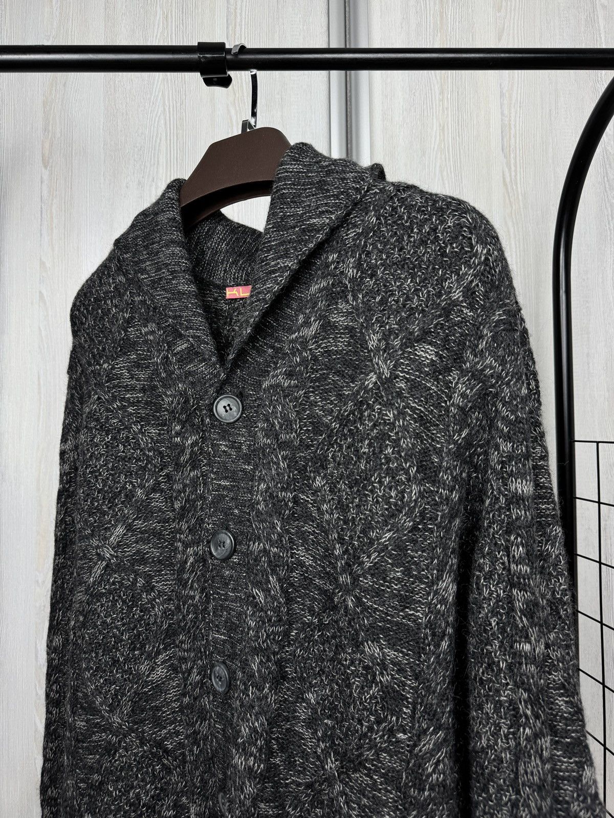 KUNA Kuna pure Baby Alpaca grey sweater cardigan men’s L Size US L / EU 52-54 / 3 - 6 Thumbnail