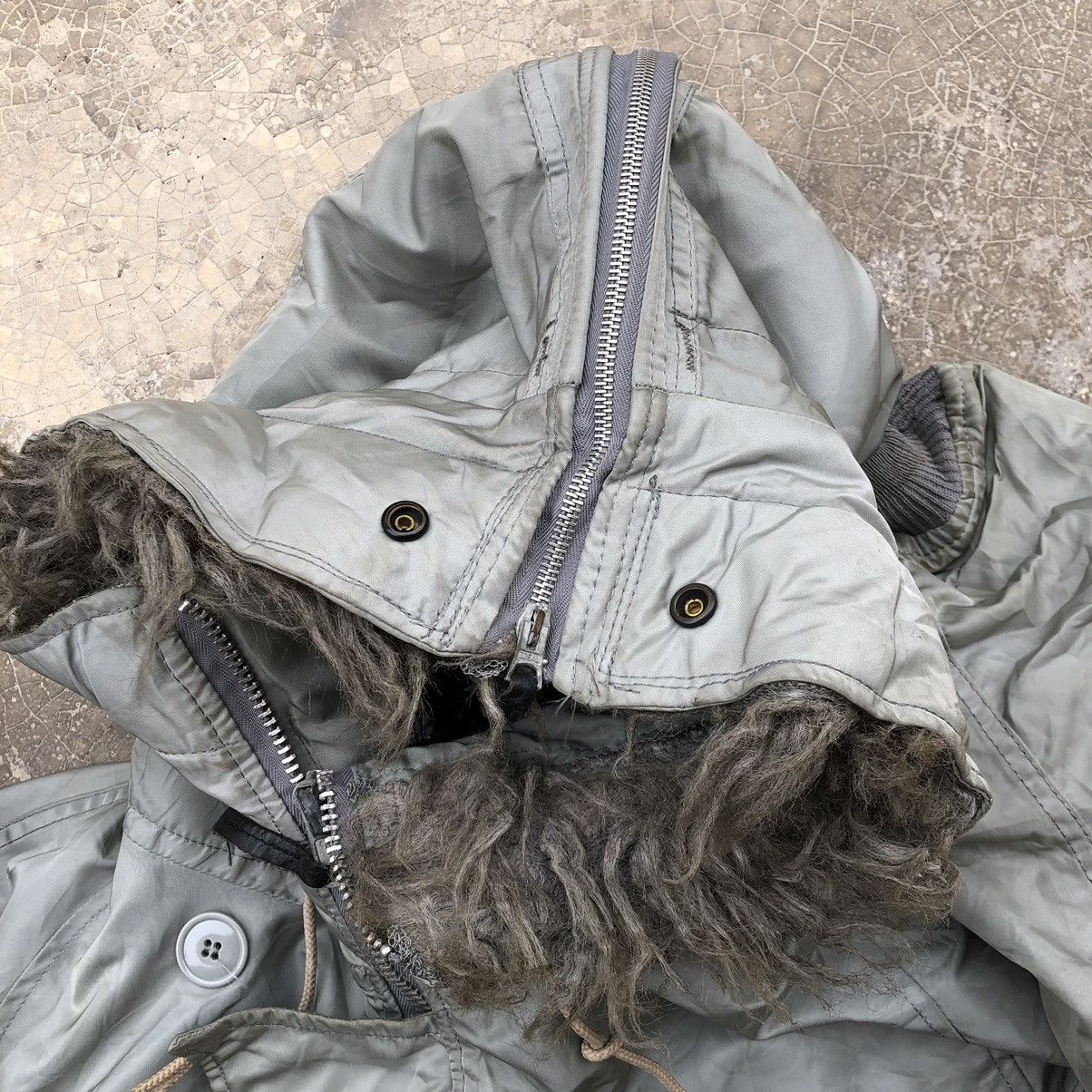 Alpha Industries × Vintage ALPHA INDUSTRIES N-2B Attached Hood Flight Jacket Size US XL / EU 56 / 4 - 9 Thumbnail