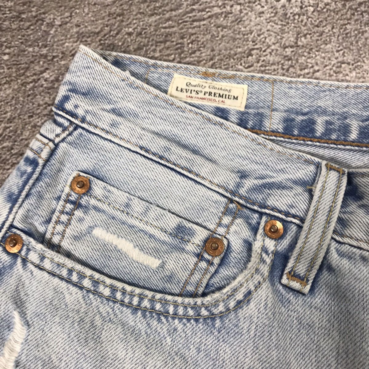 Levi's × Vintage VINTAGE Y2K DENIM LEVIS SHORTS CASUAL STREETWEAR 90s Size US 33 - 3 Thumbnail
