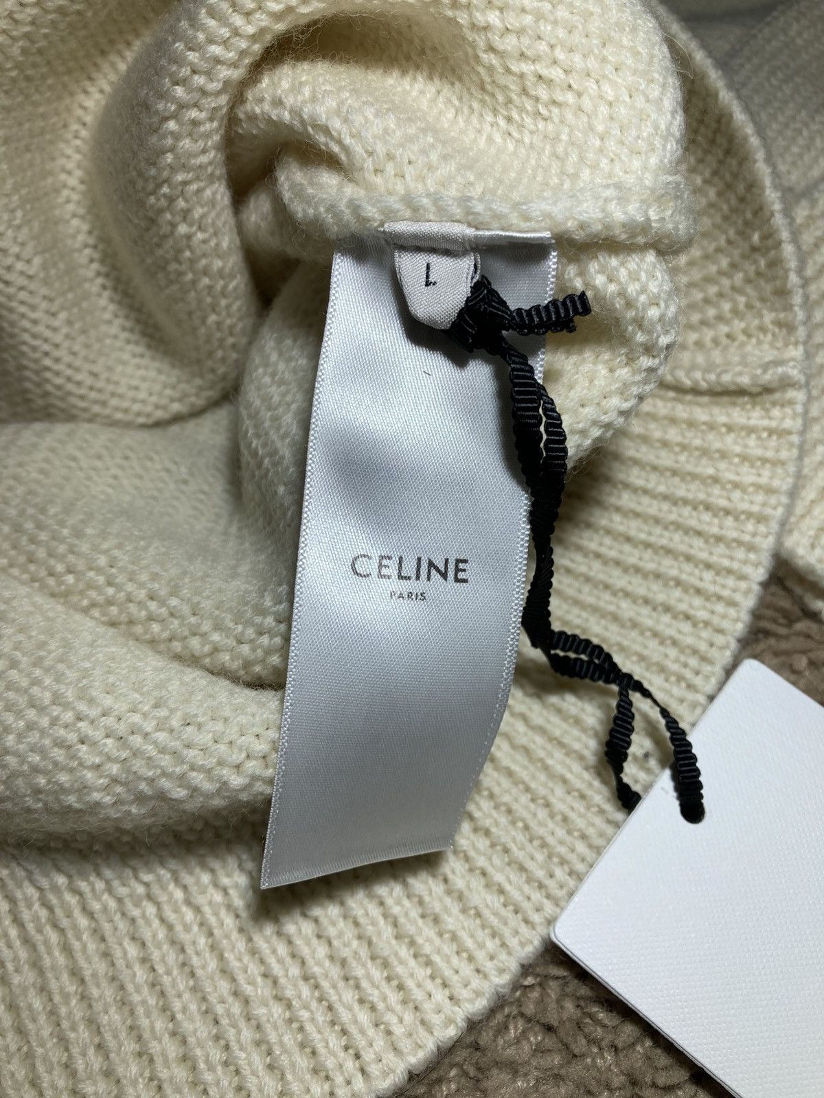 Celine AW23 Celine Coin Brushed Wool Knit Sweater Hedi 2023 Size US L / EU 52-54 / 3 - 7 Thumbnail