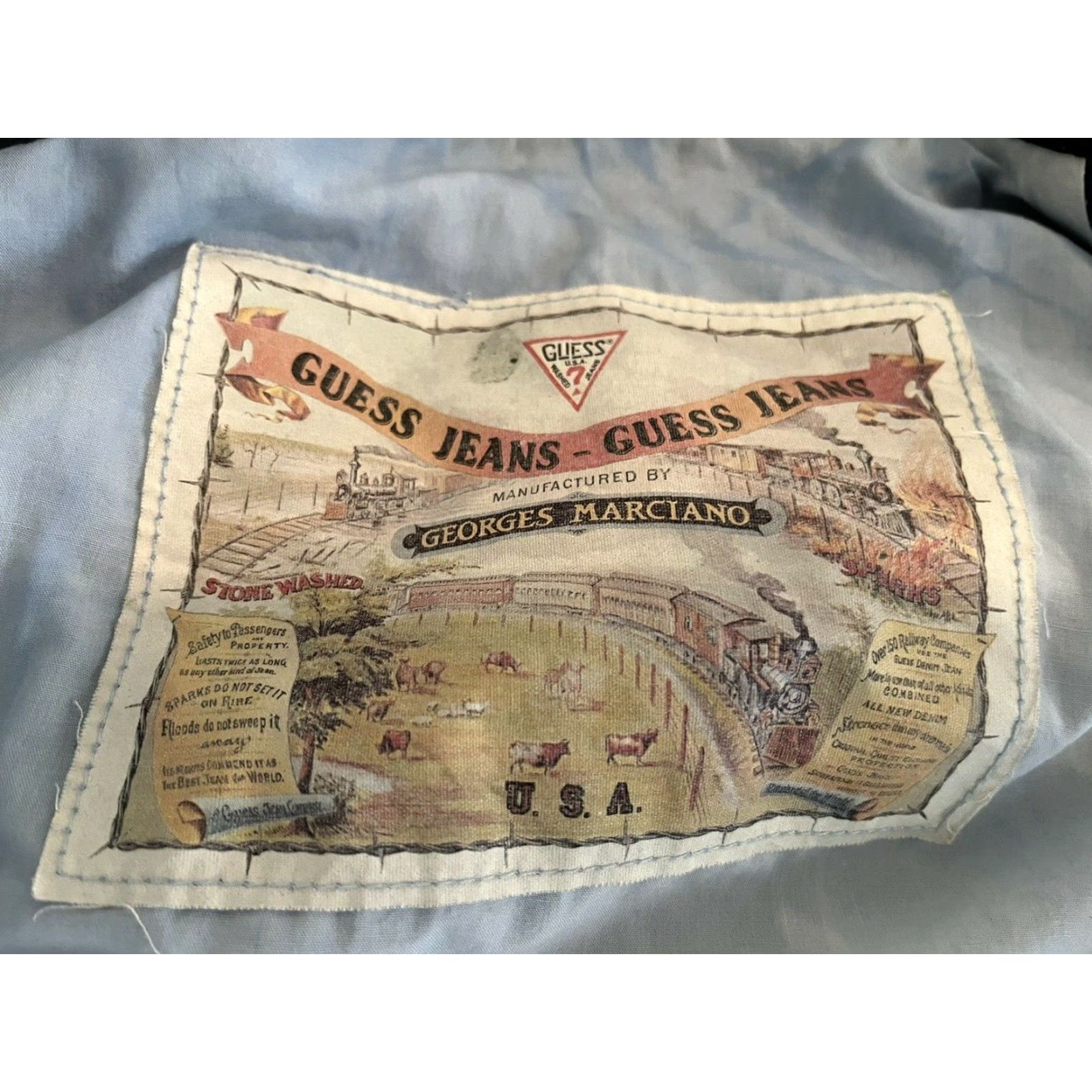 Guess VINTAGE GUESS Denim Jacket Georges Marciano Medium Made in USA Blue 10825 Men Jacket/ Jacket 1983 Size US M / EU 48-50 / 2 - 4 Thumbnail