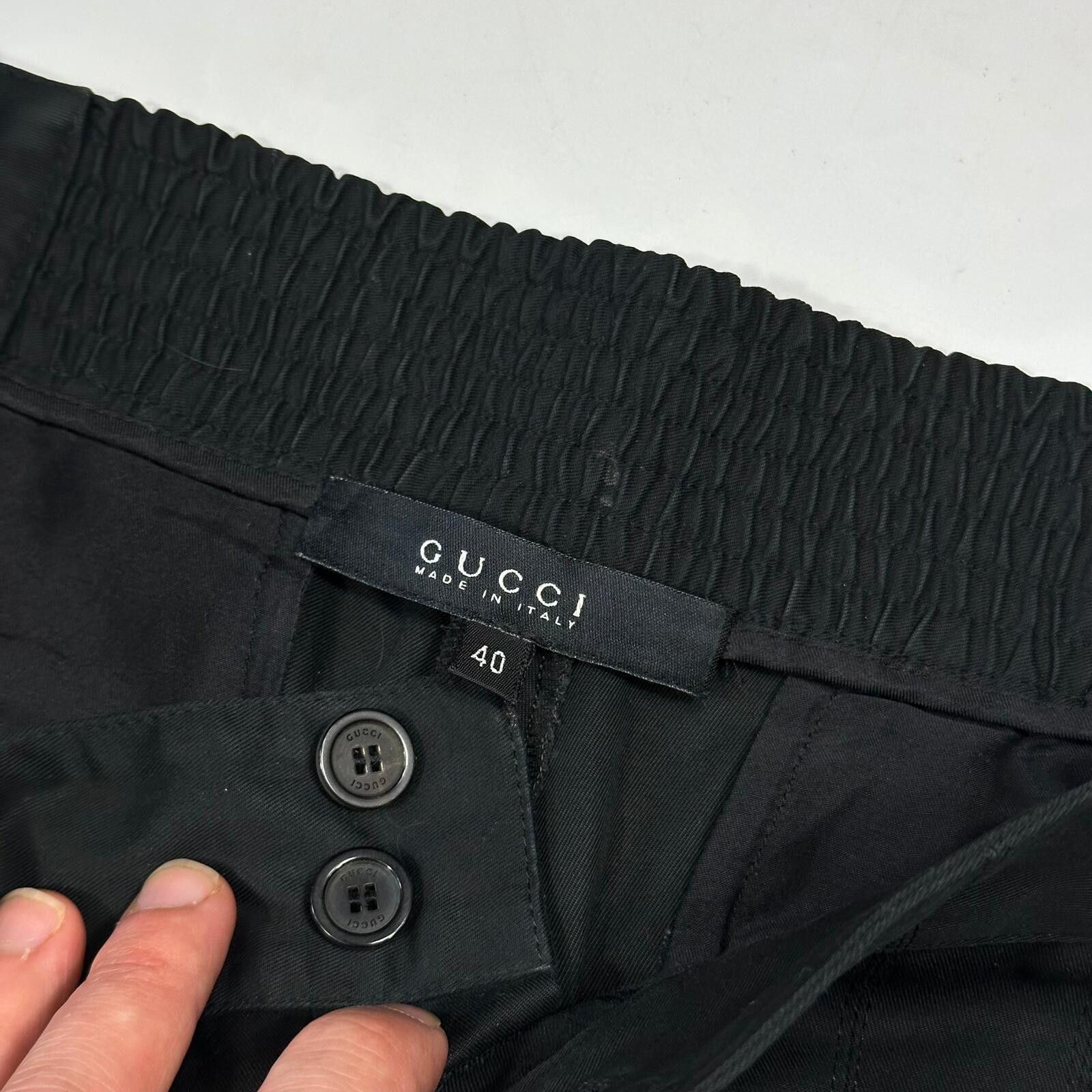Gucci Gucci by Tom Ford 2002 Panelled Black Smart Trousers - IT40 Size 27" / US 4 / IT 40 - 8 Thumbnail