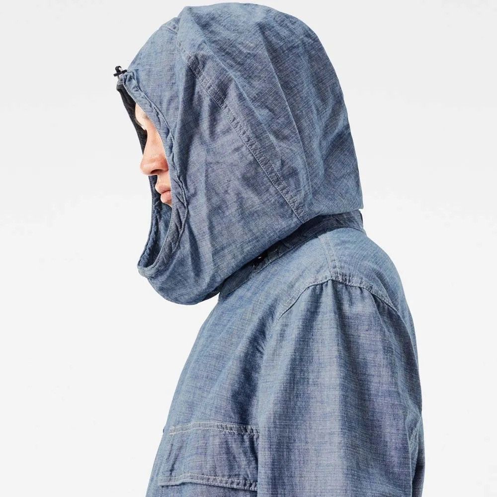 G-Star G-Star Chambray Pw Hooded Anorak Jacket Size US S / EU 44-46 / 1 - 6 Thumbnail