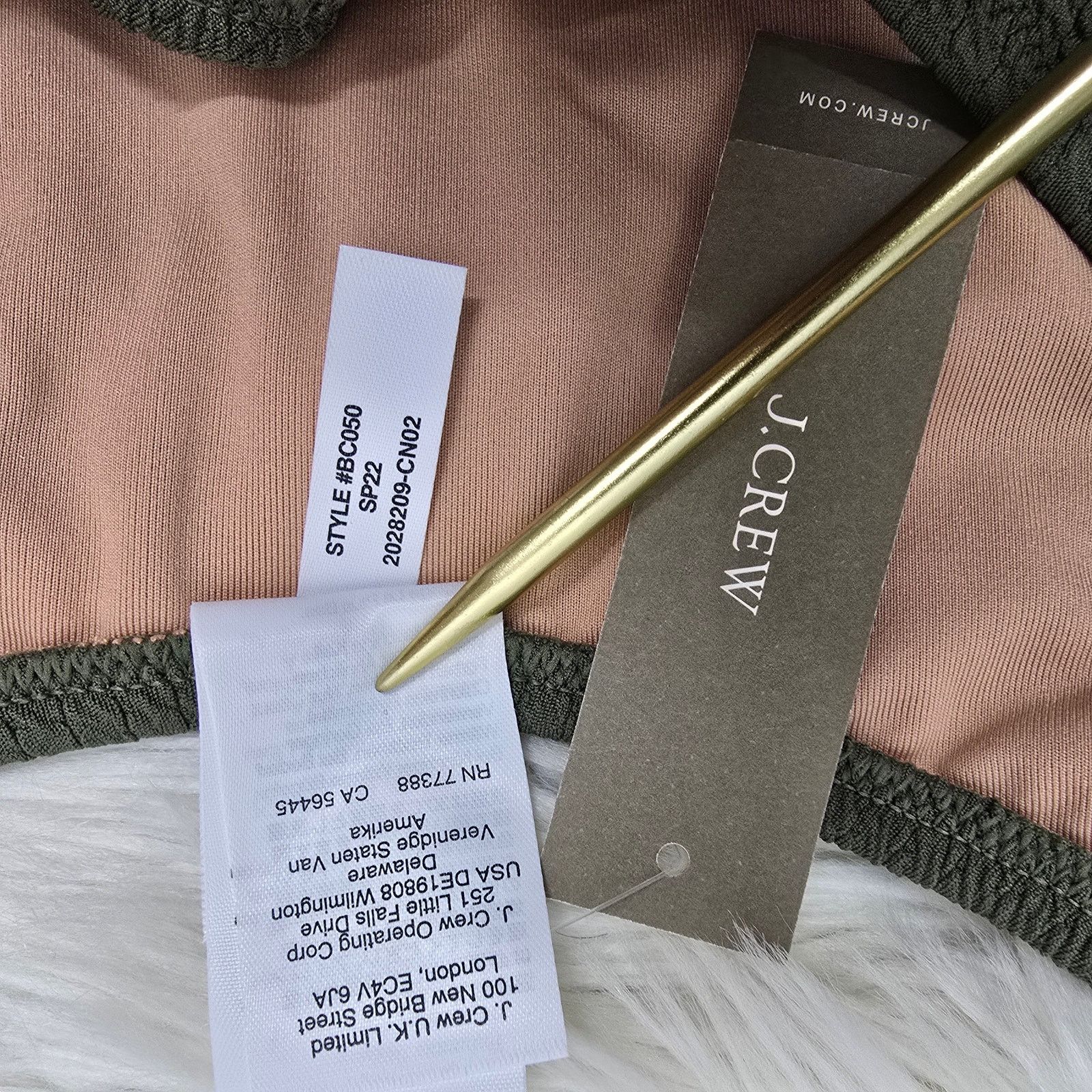 J.Crew NWT J. Crew Textured curved-waist cheeky bikini bottom S Size ONE SIZE - 8 Thumbnail