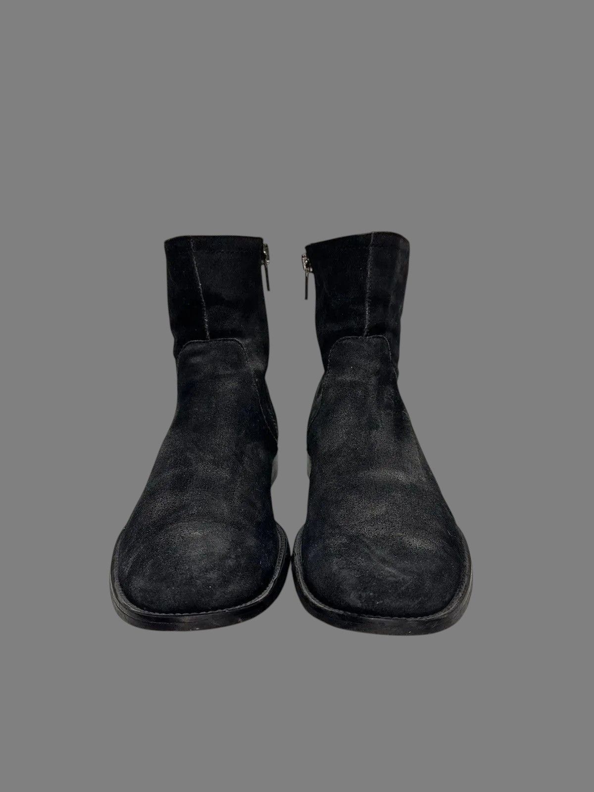 If Six Was Nine Italy Leather Mens Boots AS98 Meltal Zip Rick Owens Style Size US 8 / EU 41 - 3 Thumbnail