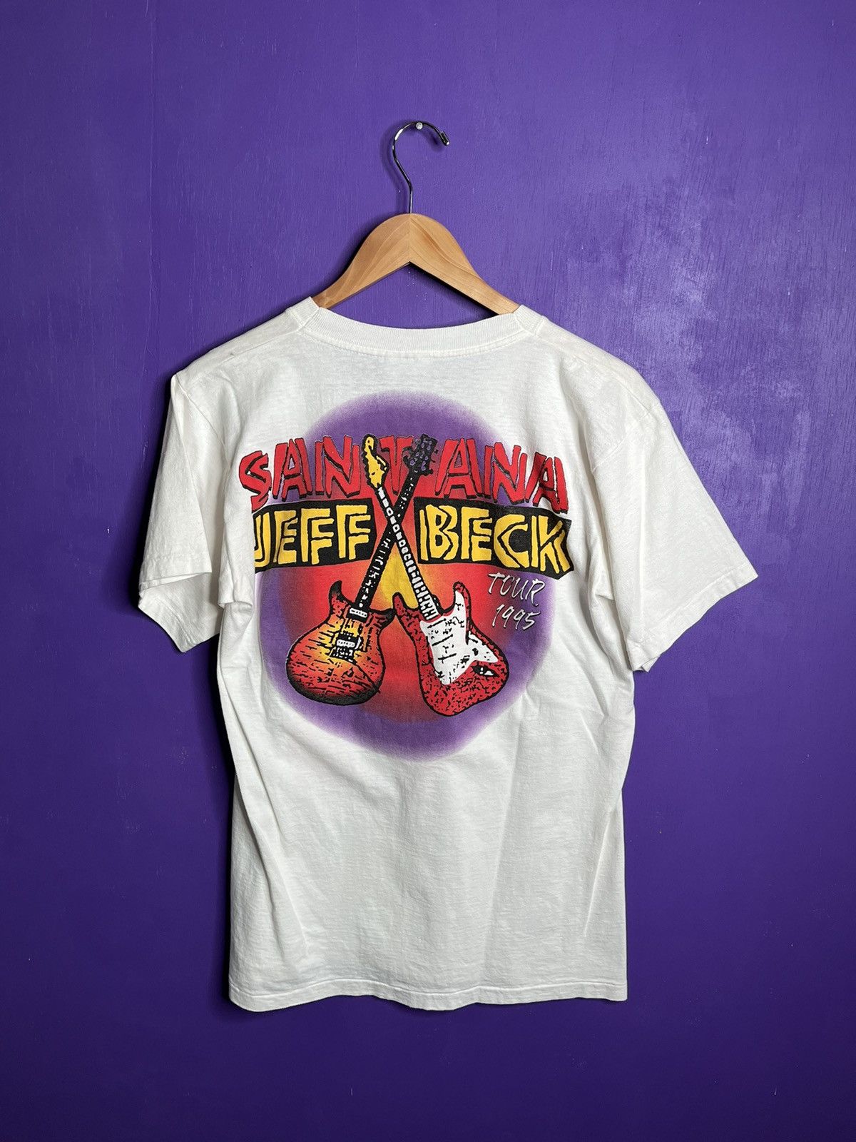 Vintage Vintage 1995 Santana with Jeff beck tour t-shirt Size US M / EU 48-50 / 2 - 2 Preview
