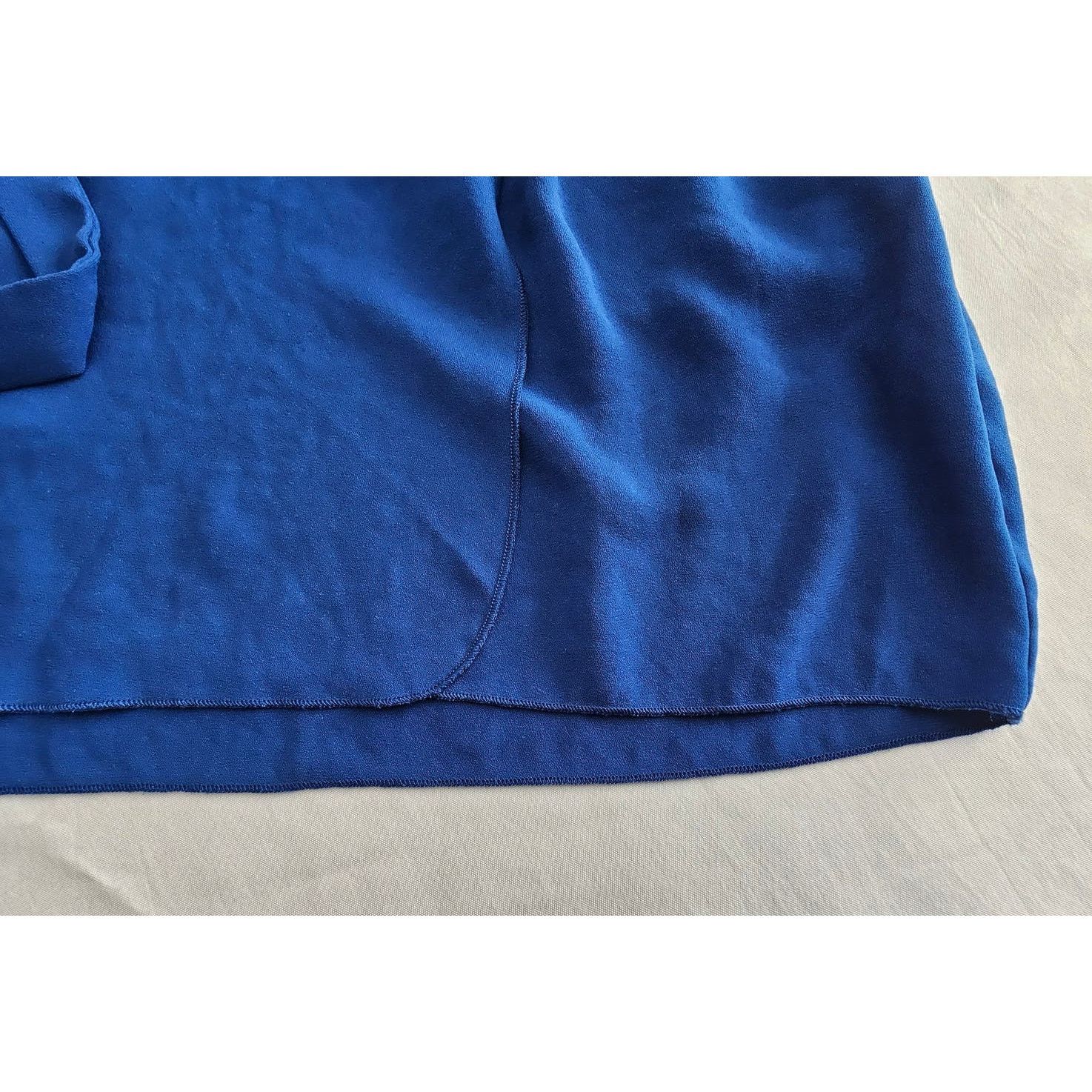 Aritzia EUC Wilfred Aritzia Franca Wrap Royal Blue Mini Dress 2 Size XS / US 0-2 / IT 36-38 - 8 Thumbnail