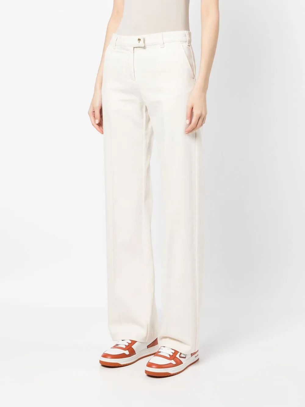 Palm Angels o1y1125 Denim Pant in Ivory Size 26" / US 2 / IT 38 - 3 Thumbnail