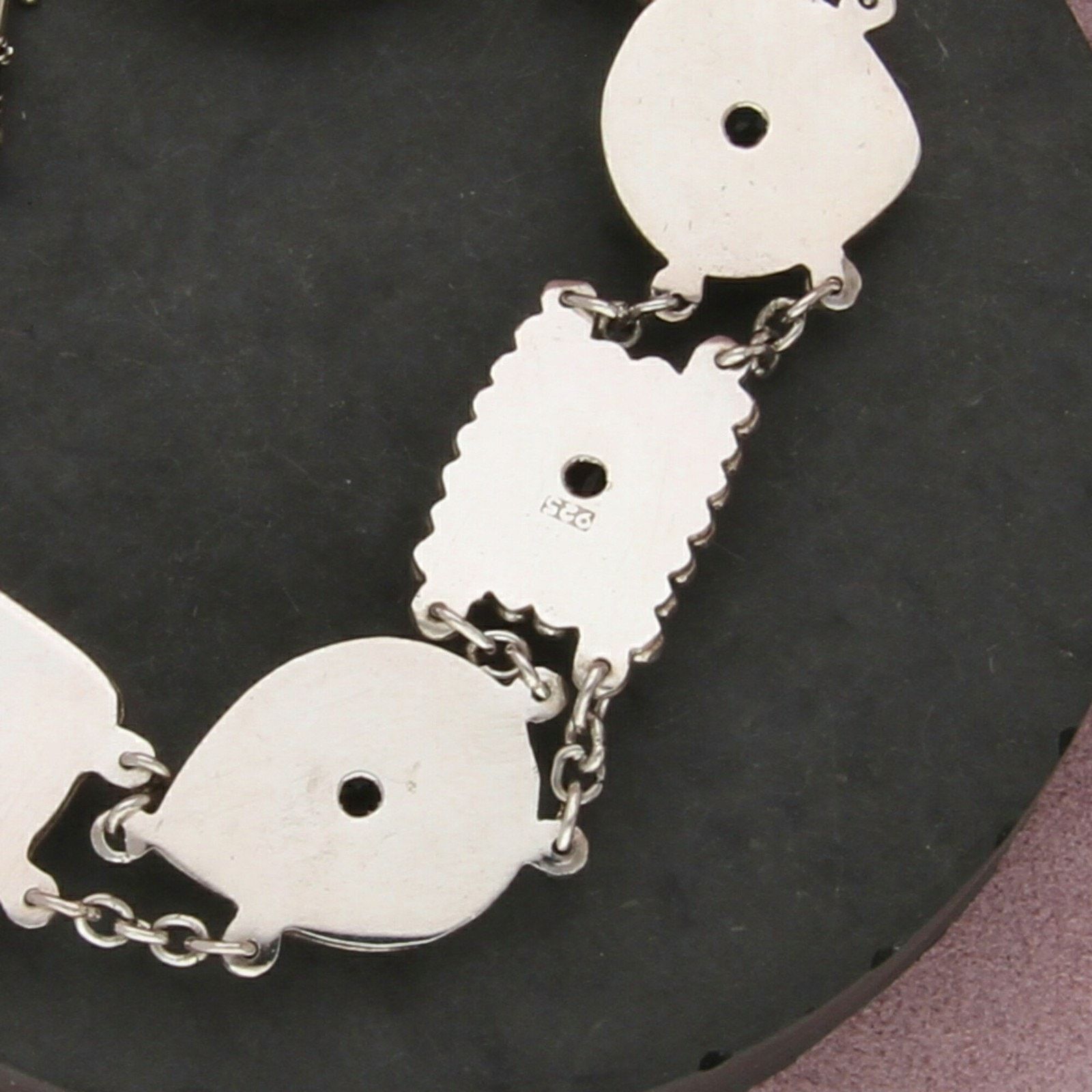 Sterling Silver sterling silver topaz citrine garnet toggle bracelet 7.5in Size ONE SIZE - 3 Thumbnail