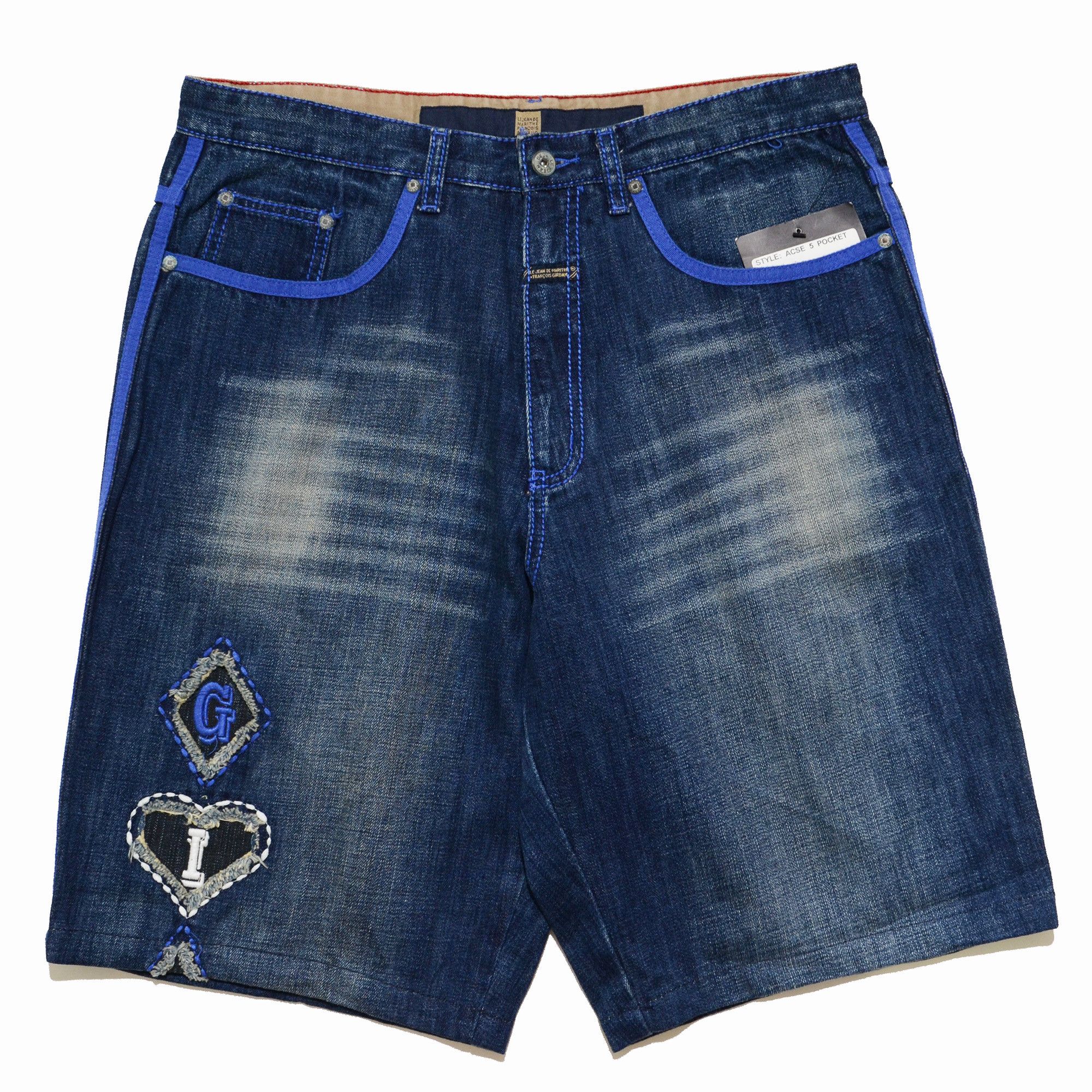 Marithe + Francois Girbaud M+FG Denim Shorts Y2K Hiphop 2006 Craft Size US 34 / EU 50 - 1 Thumbnail