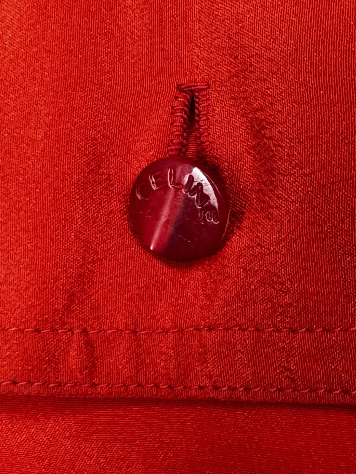 Celine Celine vintage 80s Red Silk Luxury 2 pockets blouse size 38 Size S / US 4 / IT 40 - 4 Thumbnail