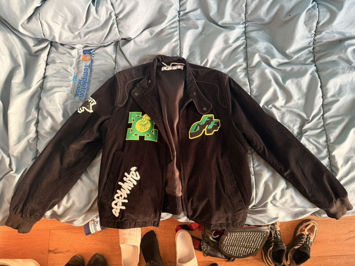 Off-White Off-White Black Corduroy Moto Jacket Size US L / EU 52-54 / 3 - 10 Thumbnail